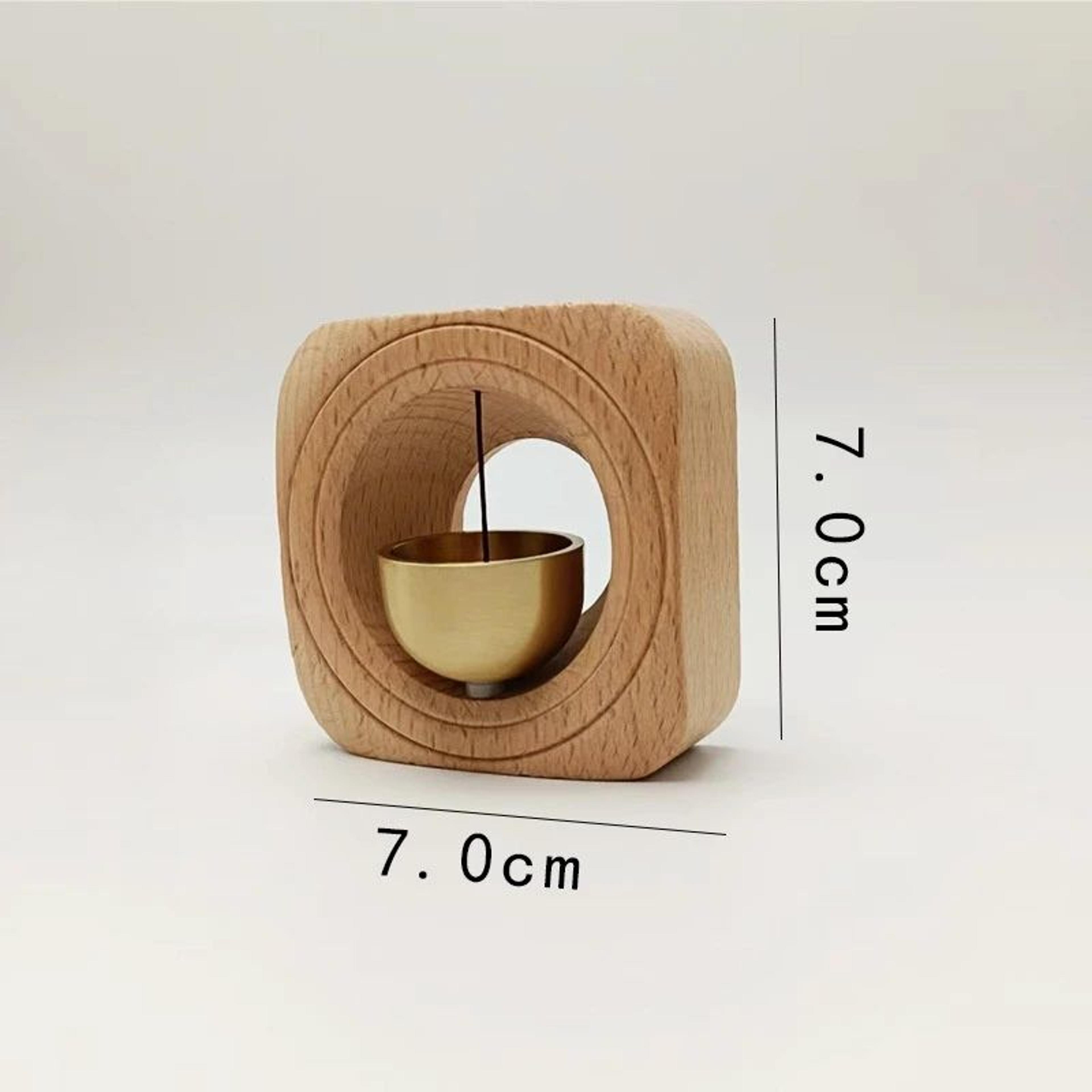 Magnetic Wooden Door Bell Wind Chime  Beech Wood Hanging Doorbell For Home Shop  Entryway Decor 9