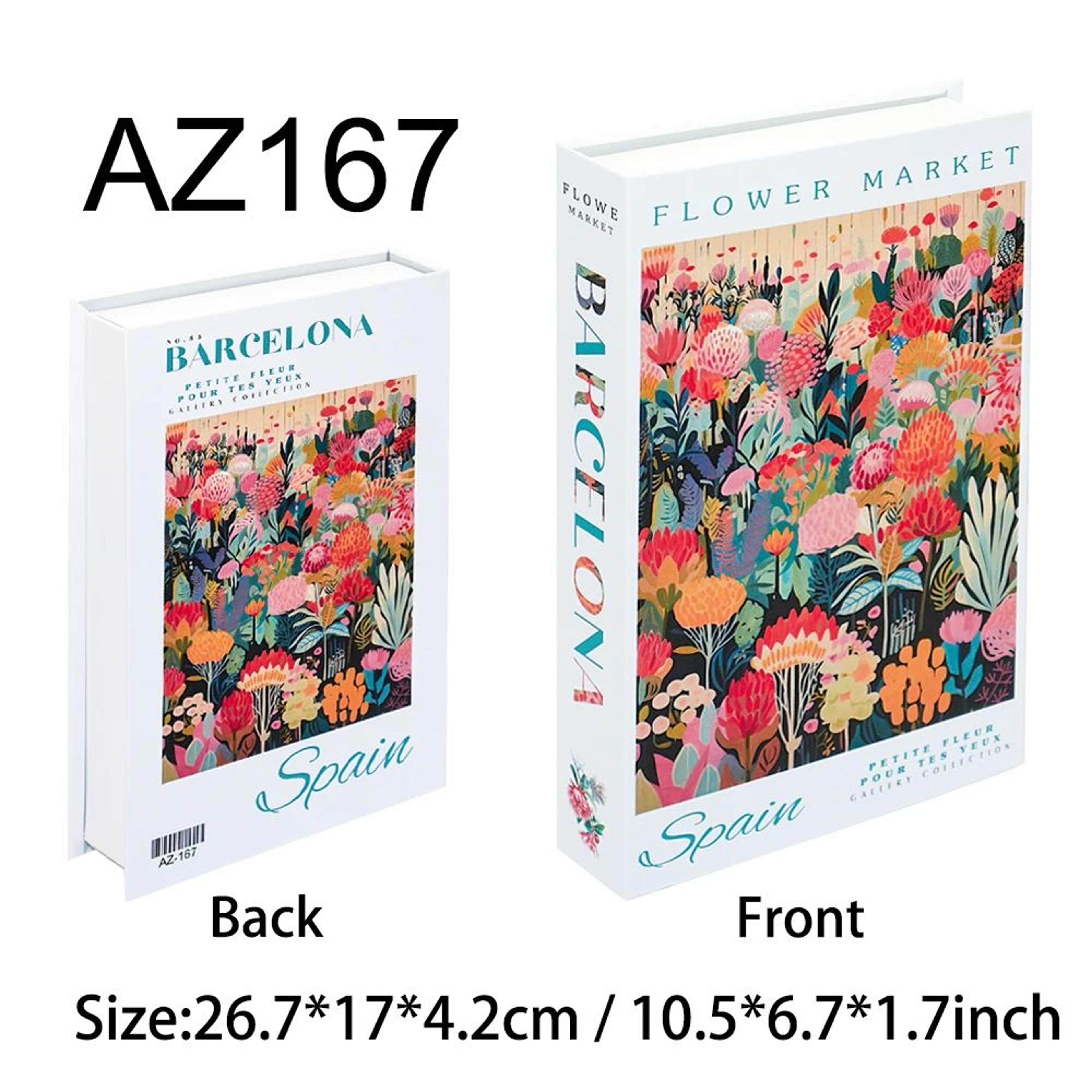 Decorative Fake Book Storage Box Coffee Table Home Decor Organizer Amalfi Travel Series 11