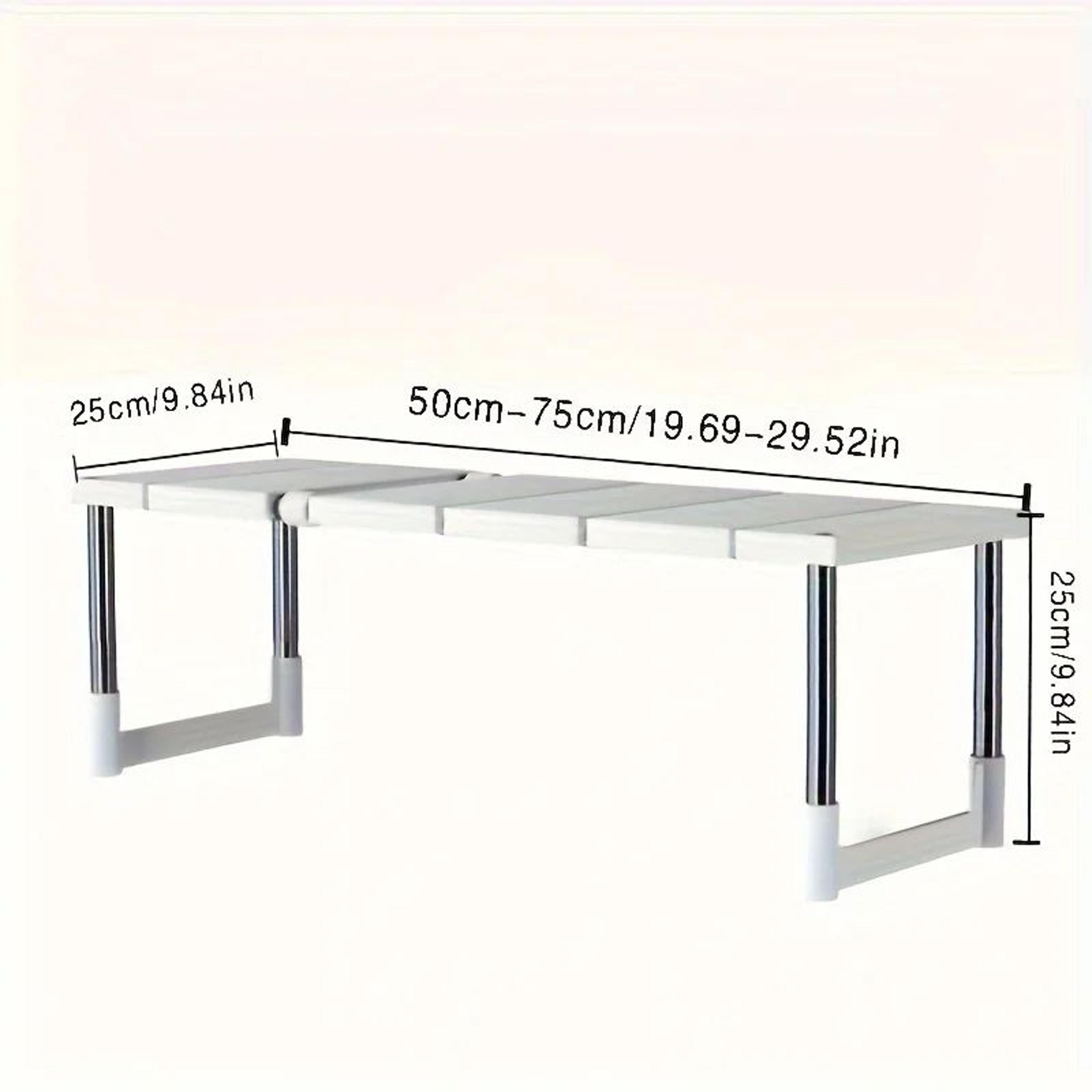 Adjustable Under Sink Storage Rack Expandable Kitchen Cabinet Organizer Pot Holder Shelf 6