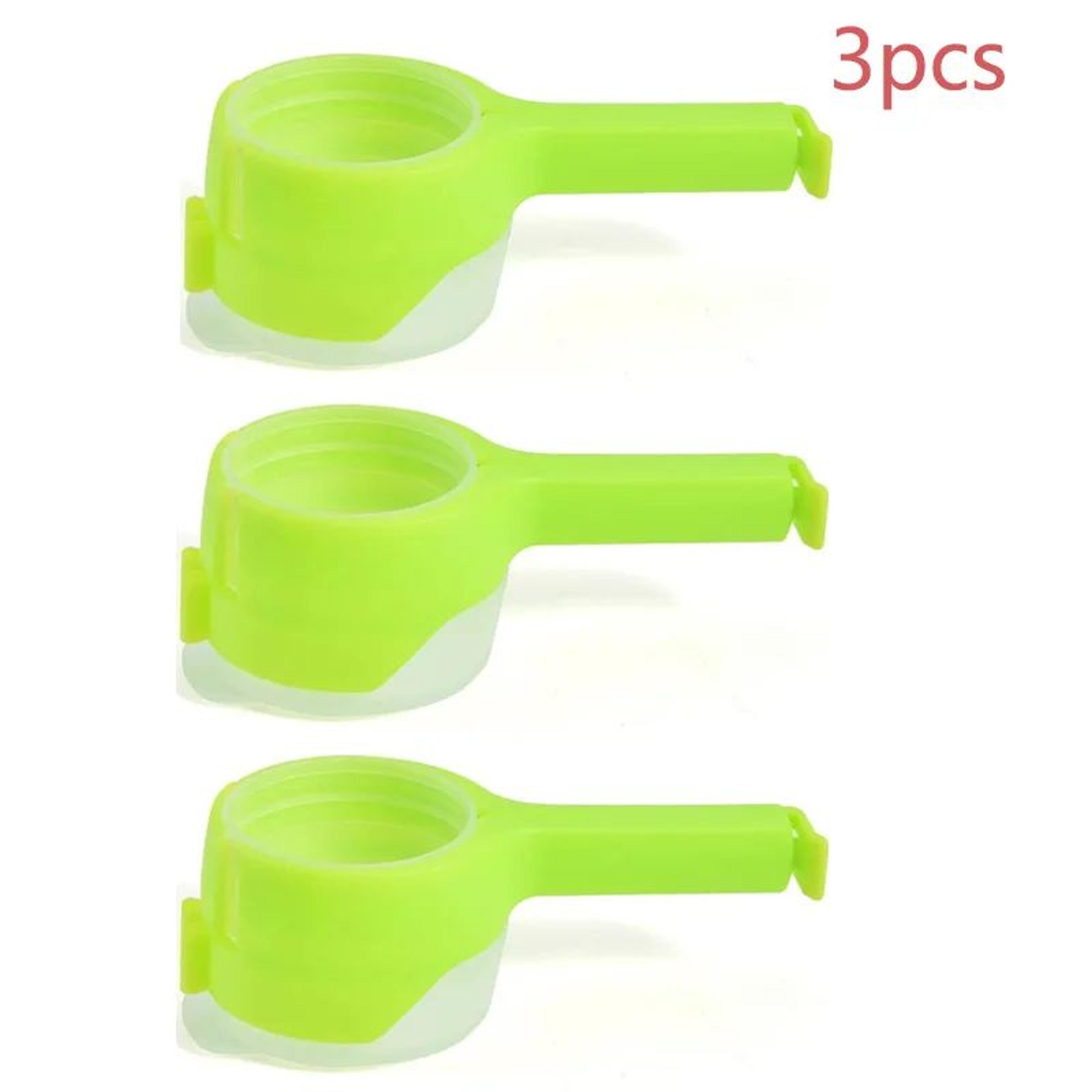 Reusable Snack Bag Sealing Clip With Pour Spout  Fresh Keeping Food Storage Clamp For Kitchen  Trav 14