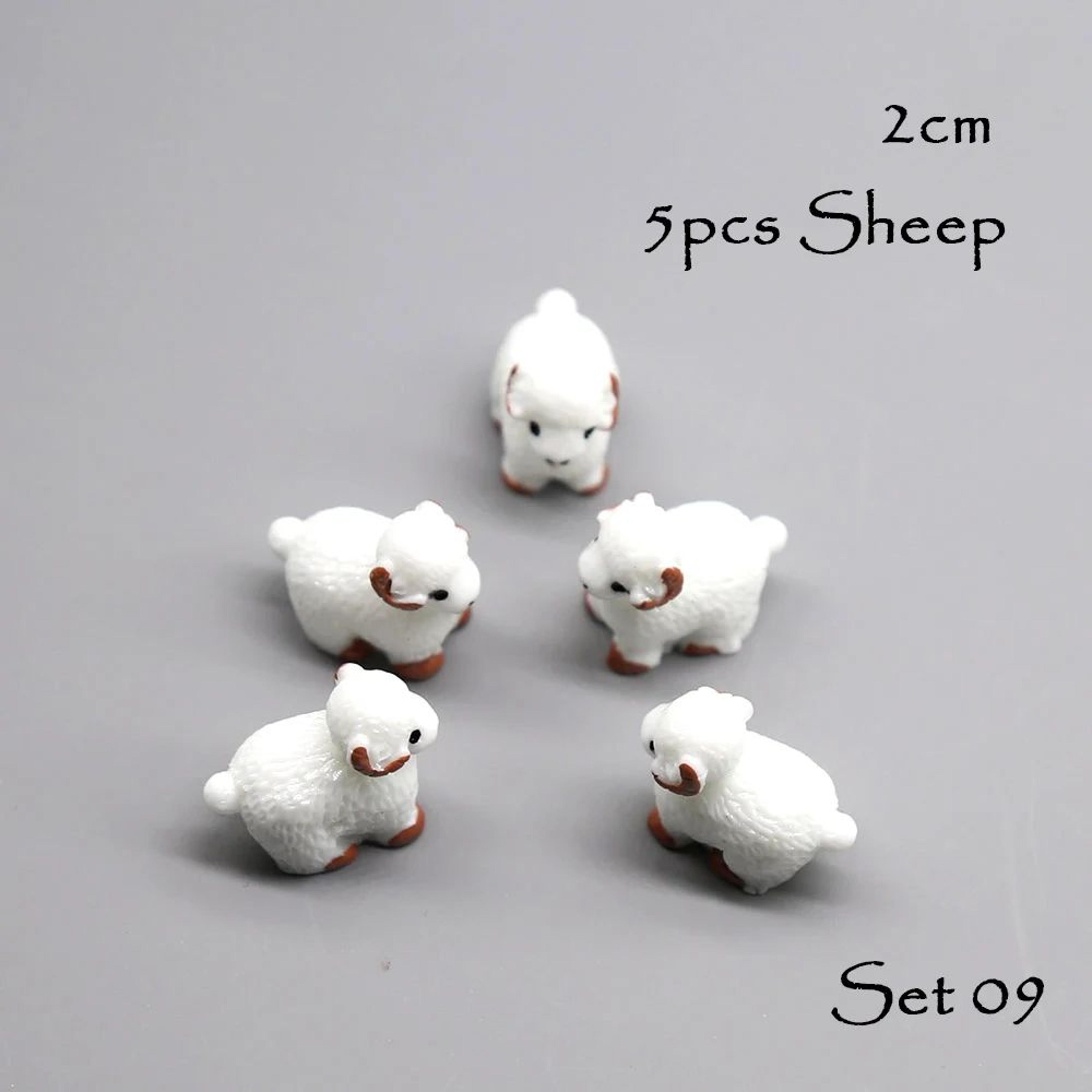 5pcs Mini Animal Fairy Garden Figurines  Cute Resin Dog Cat Sheep  Fish Miniatures For Succulent De 13