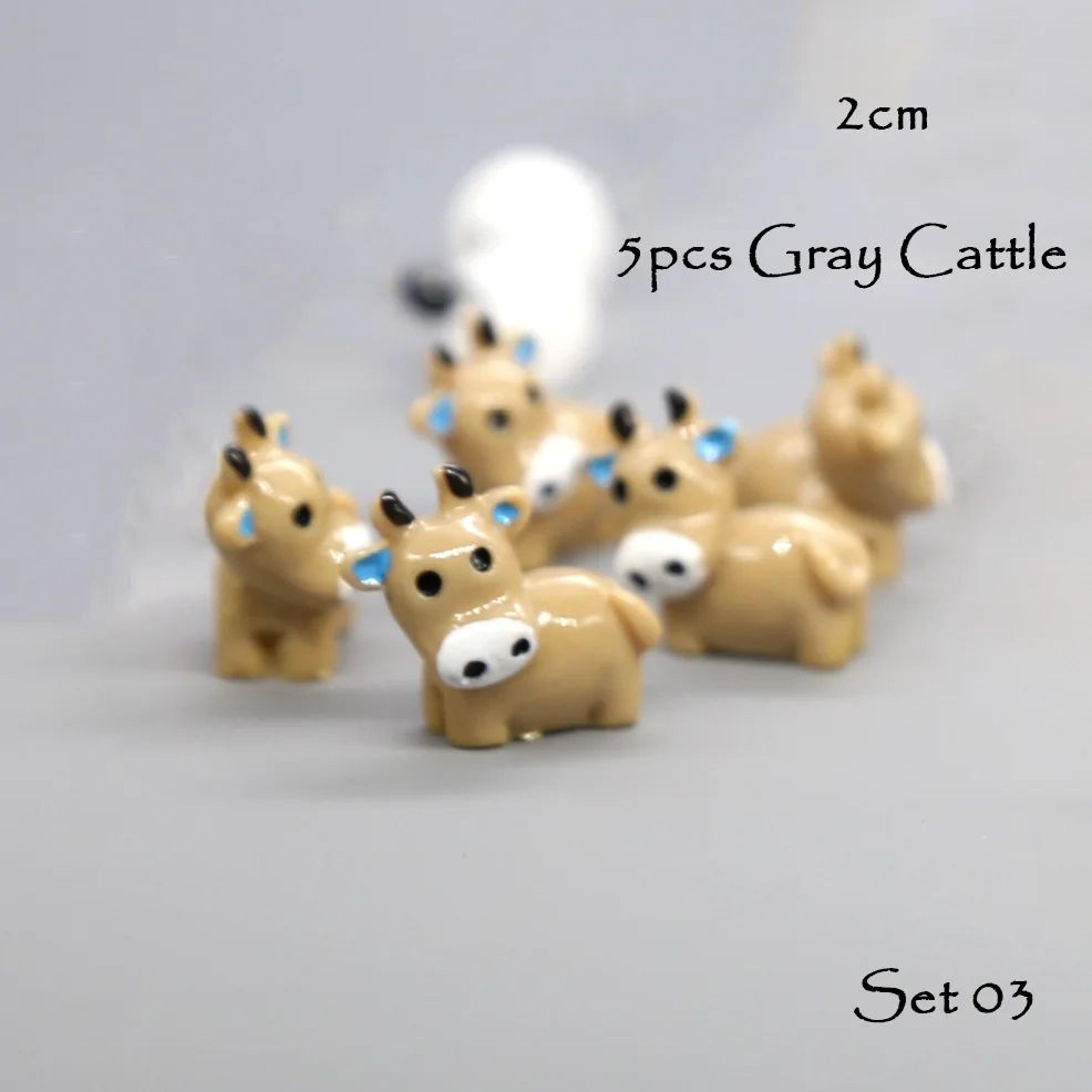 5pcs Mini Animal Fairy Garden Figurines  Cute Resin Dog Cat Sheep  Fish Miniatures For Succulent De 18