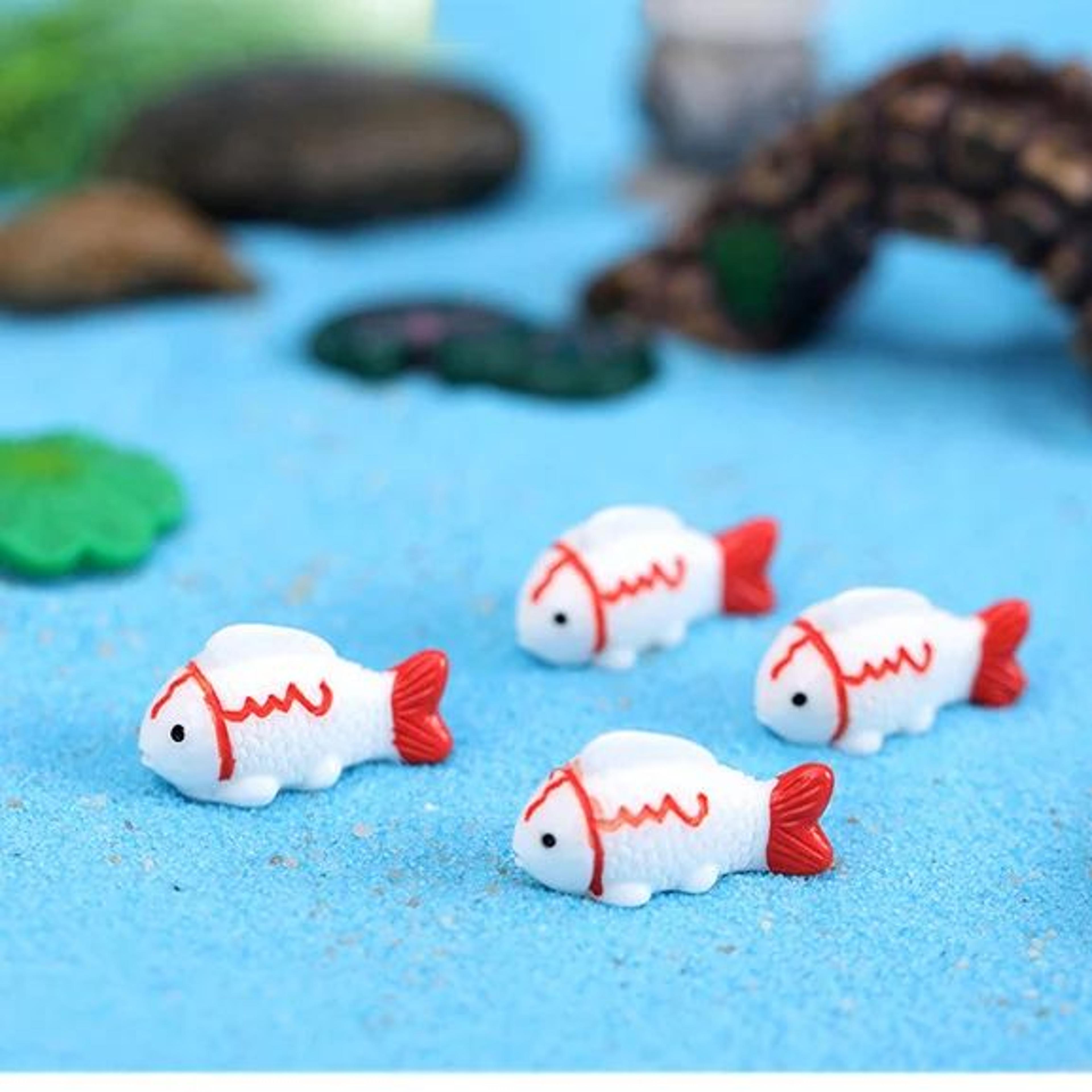 5pcs Mini Animal Fairy Garden Figurines  Cute Resin Dog Cat Sheep  Fish Miniatures For Succulent De 27