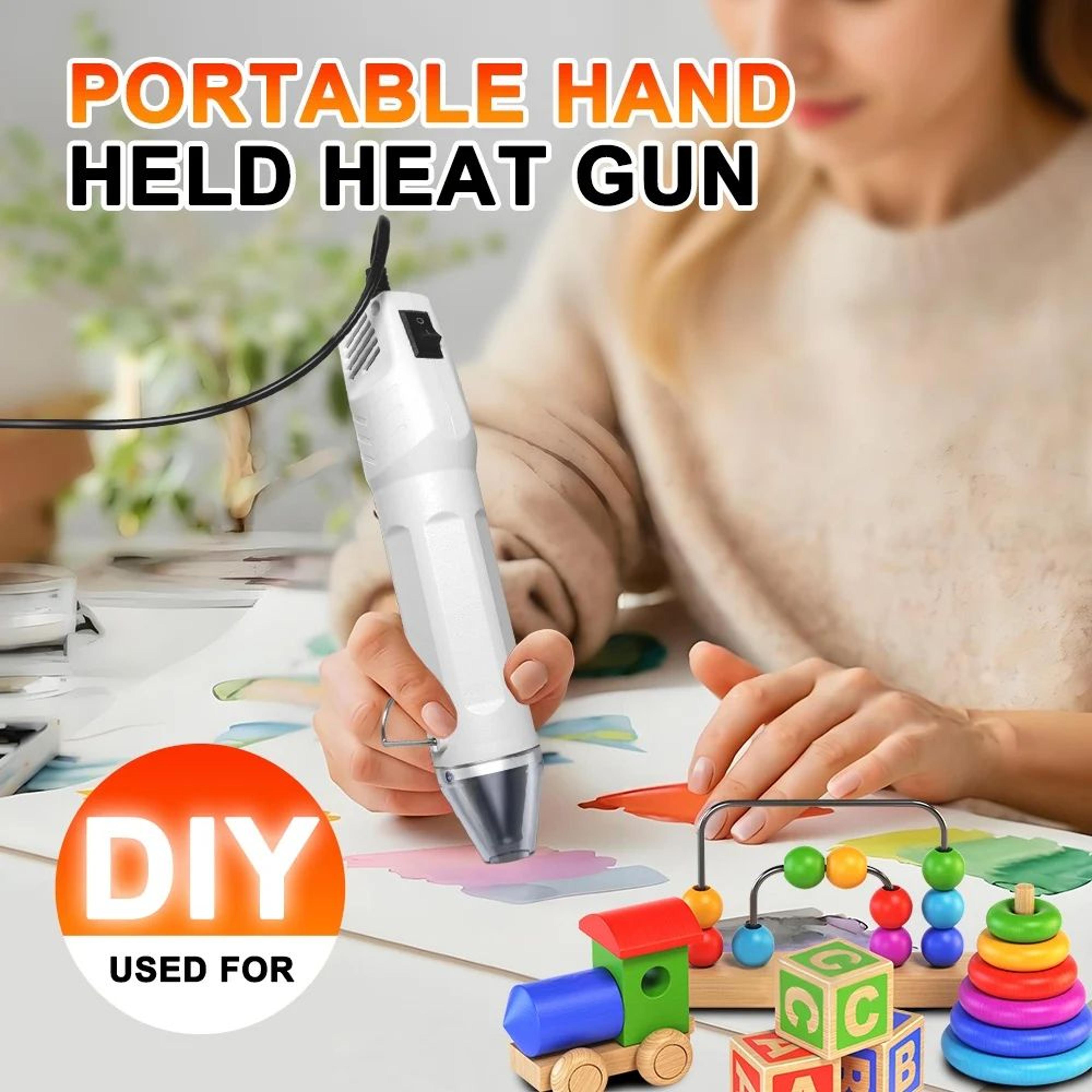300w mini heat gun – portable hot air gun for diy crafts, embossing & shrink wrapping