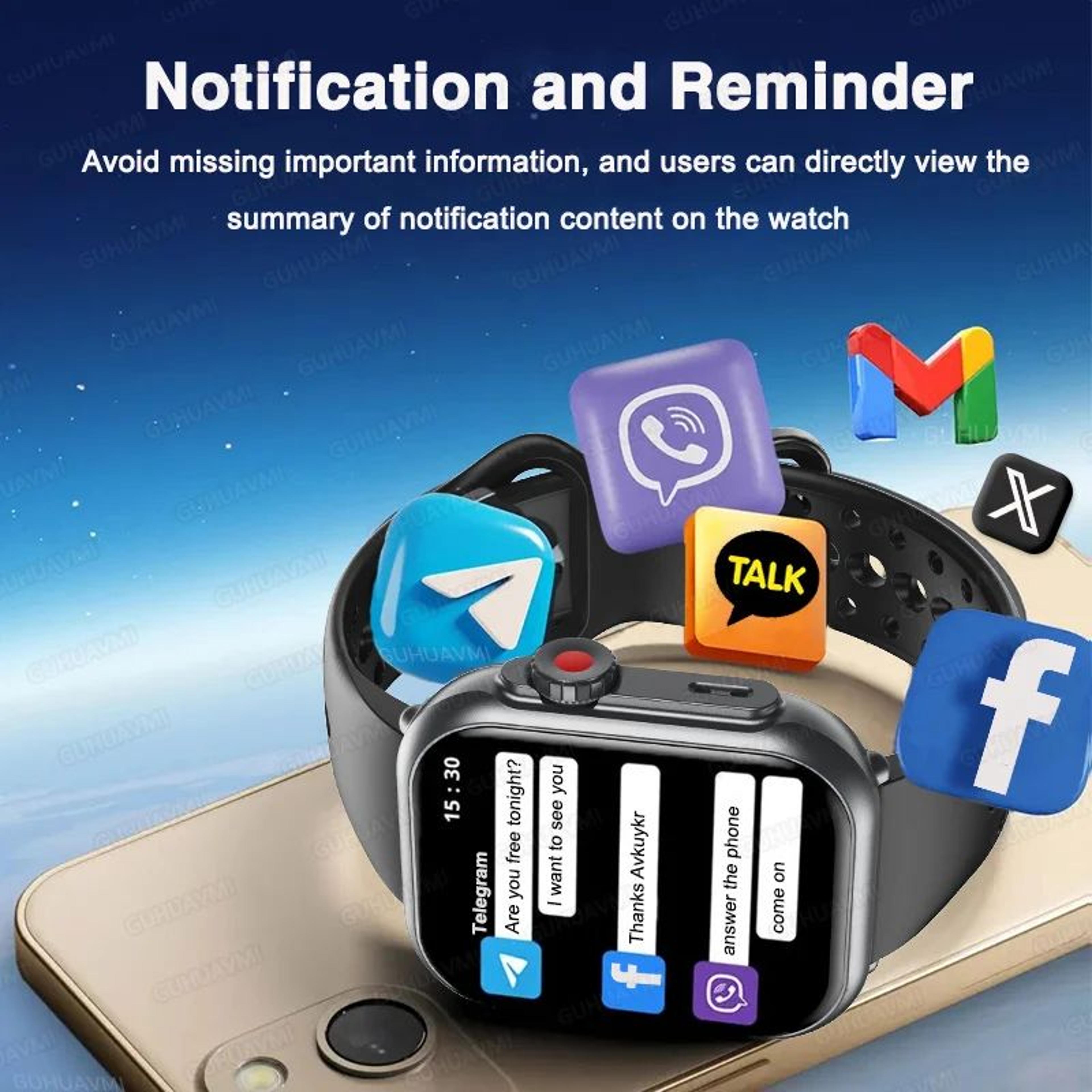 Ultra 2 SE AMOLED Smart Watch  GPS Bluetooth Call Waterproof Fitness Tracker For Men  Women 3