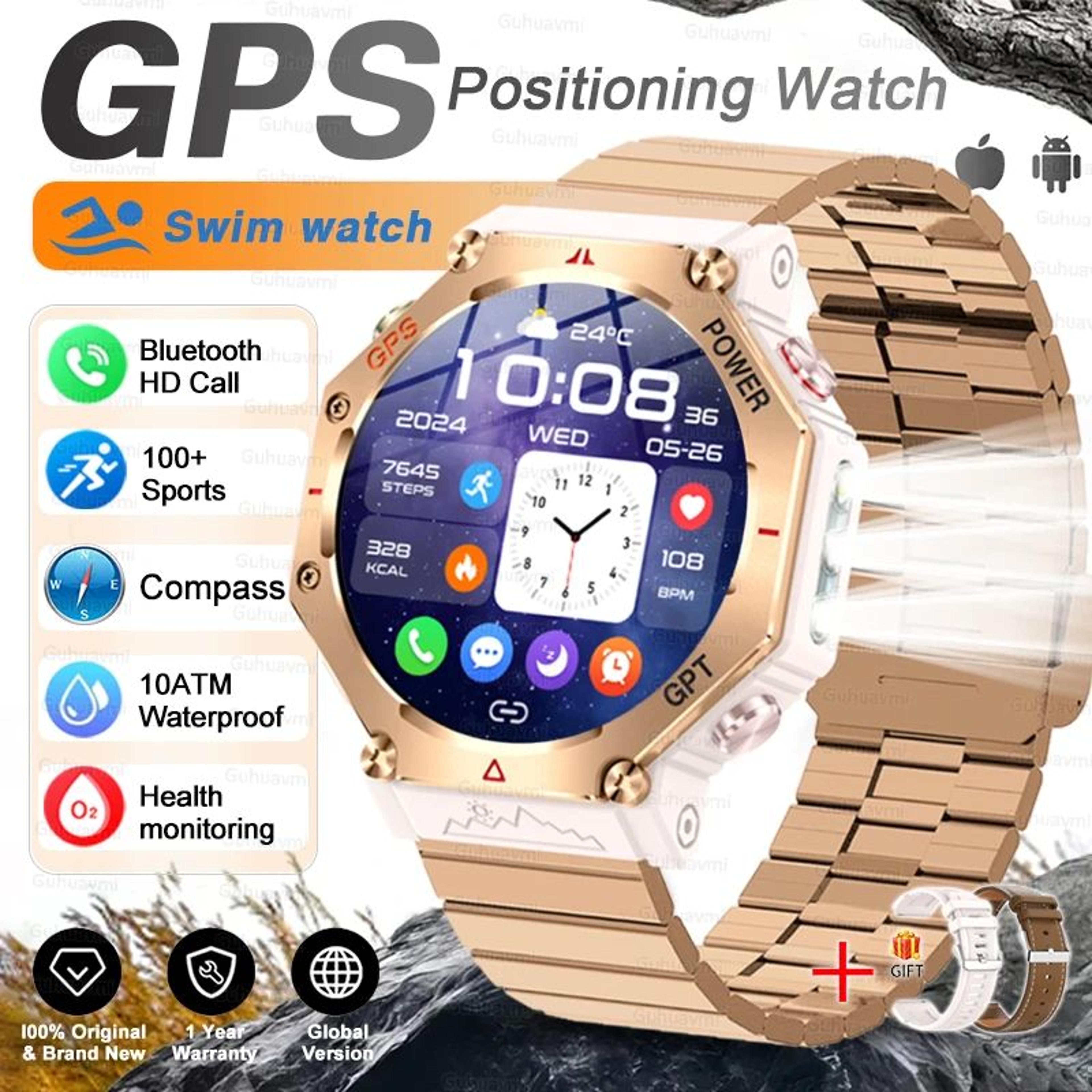TRex 3 Ultra GPS Military Smart Watch  AMOLED Waterproof Sports Fitness Tracker With Bluetooth Call 20