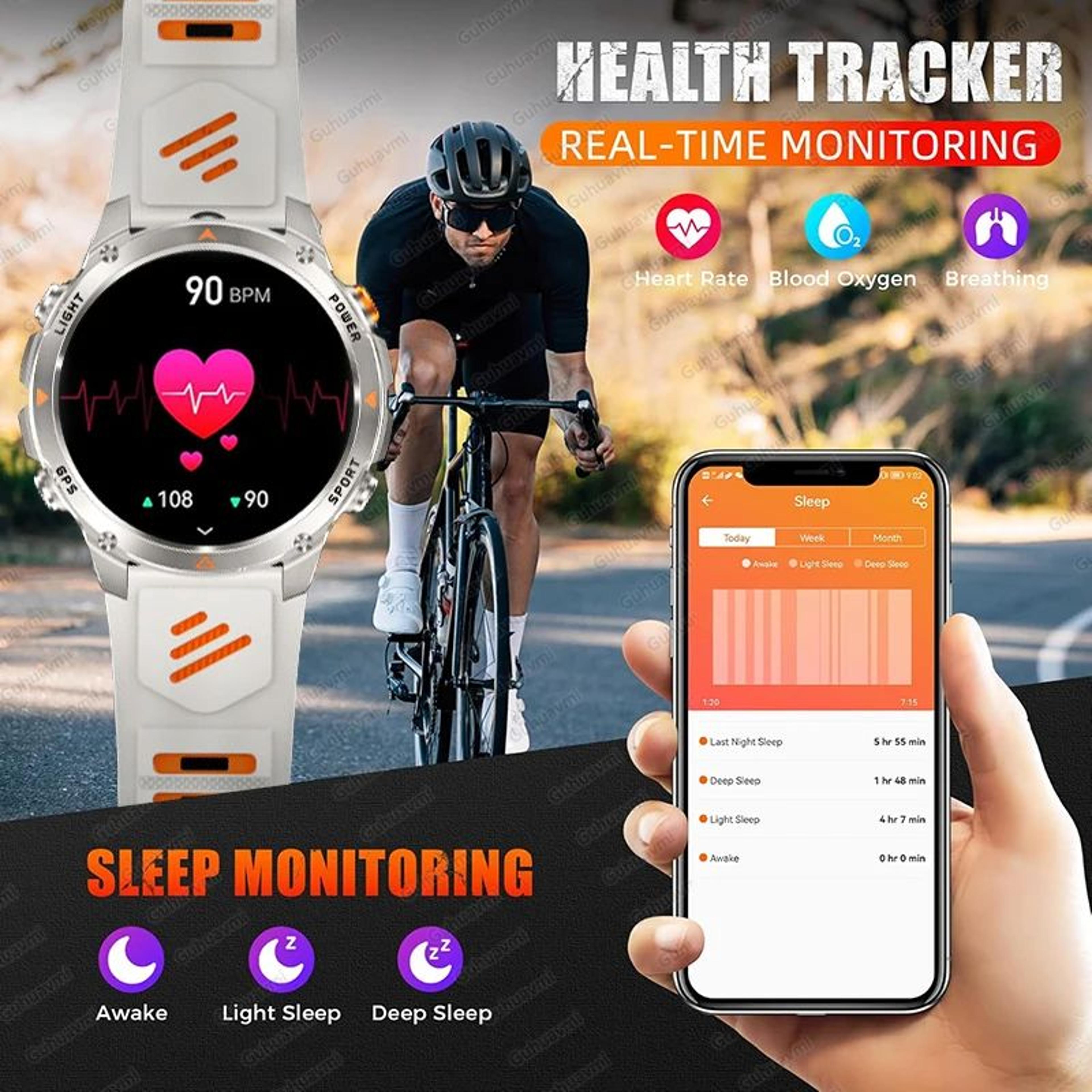 2025 GPS Navigation AMOLED Smart Watch  Bluetooth Call Waterproof Fitness Tracker For Men  Women 4