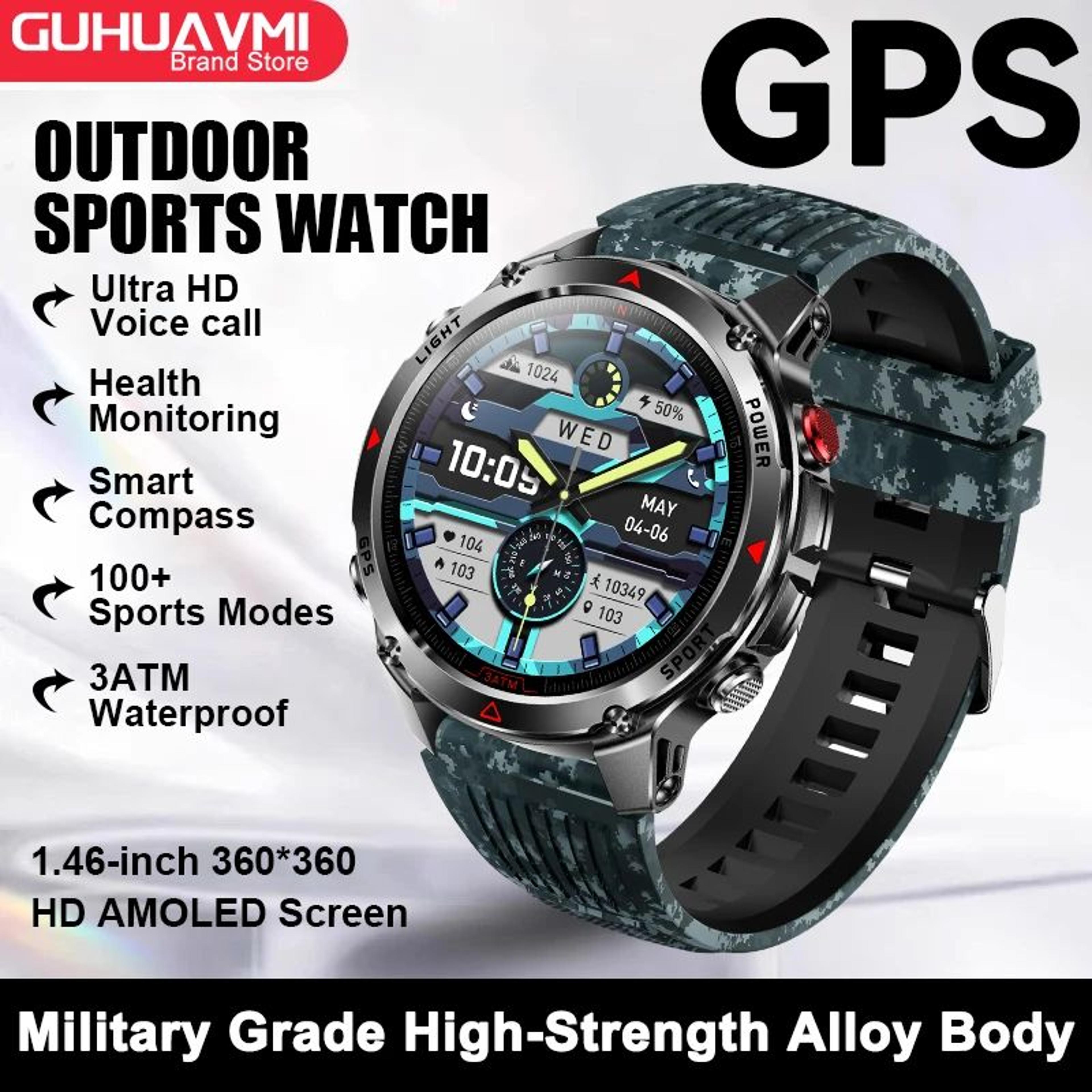 2025 GPS Navigation AMOLED Smart Watch  Bluetooth Call Waterproof Fitness Tracker For Men  Women 11