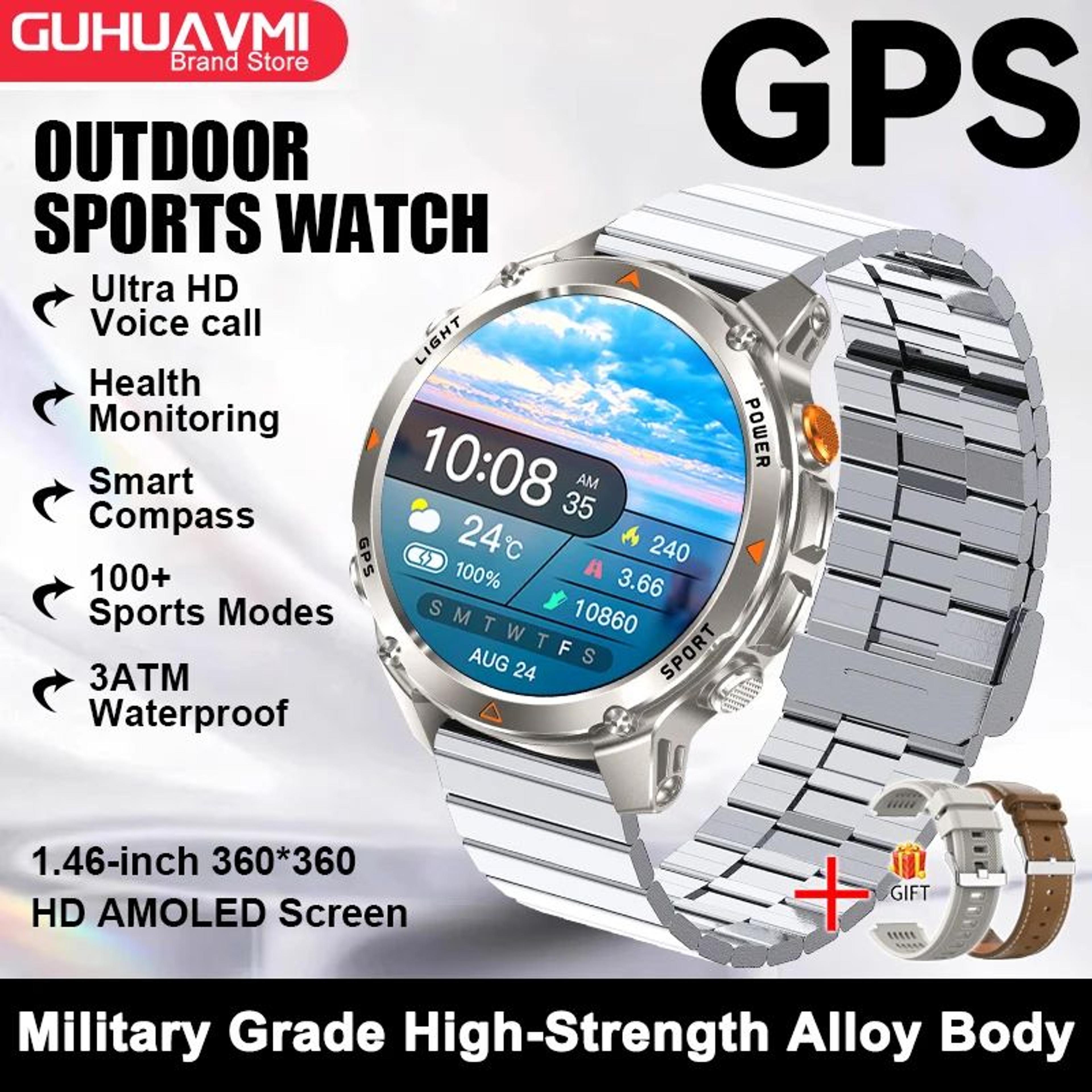 2025 GPS Navigation AMOLED Smart Watch  Bluetooth Call Waterproof Fitness Tracker For Men  Women 21