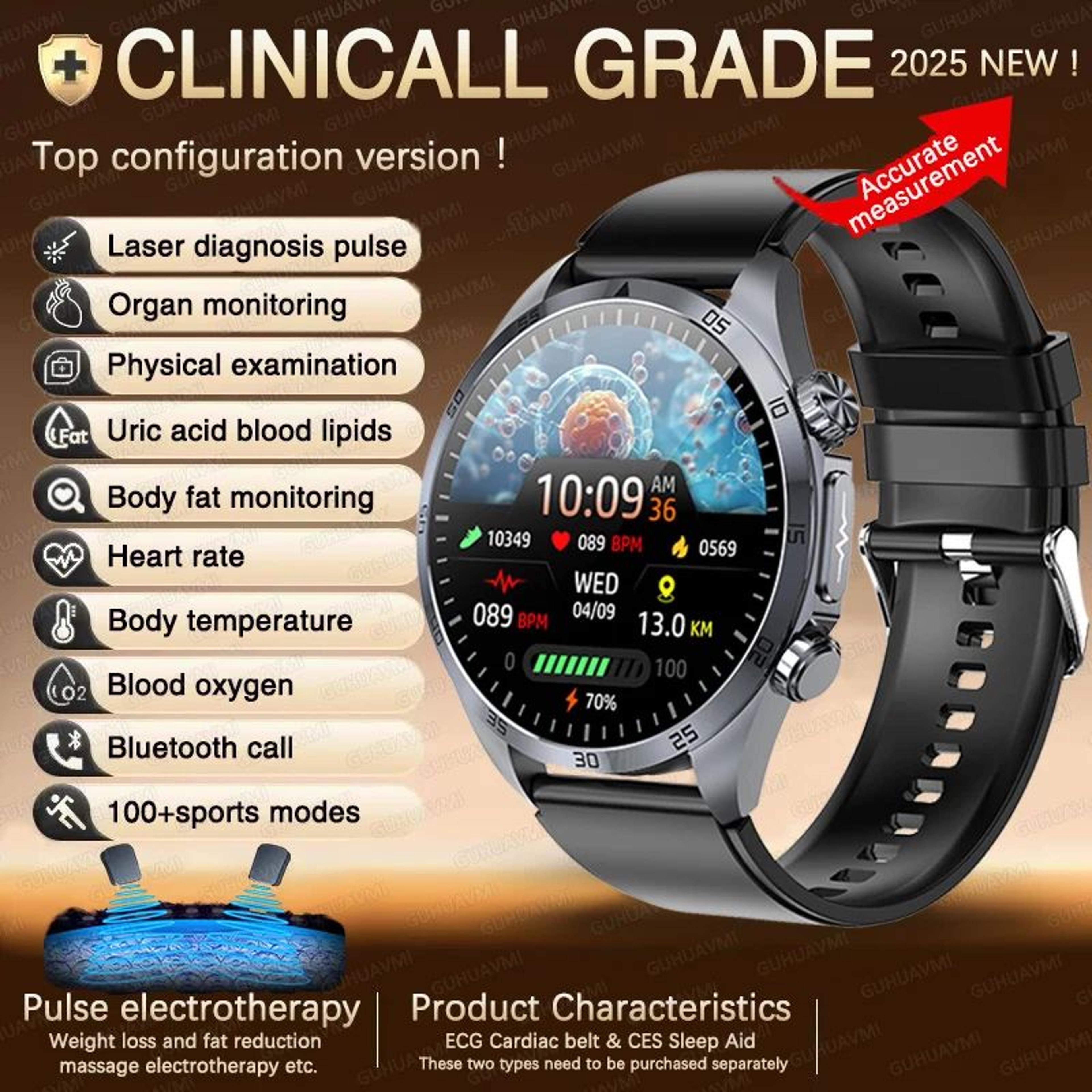 2026 ECG Health Smart Watch  AMOLED Bluetooth Call Fitness Tracker With Wellness Monitoring 6