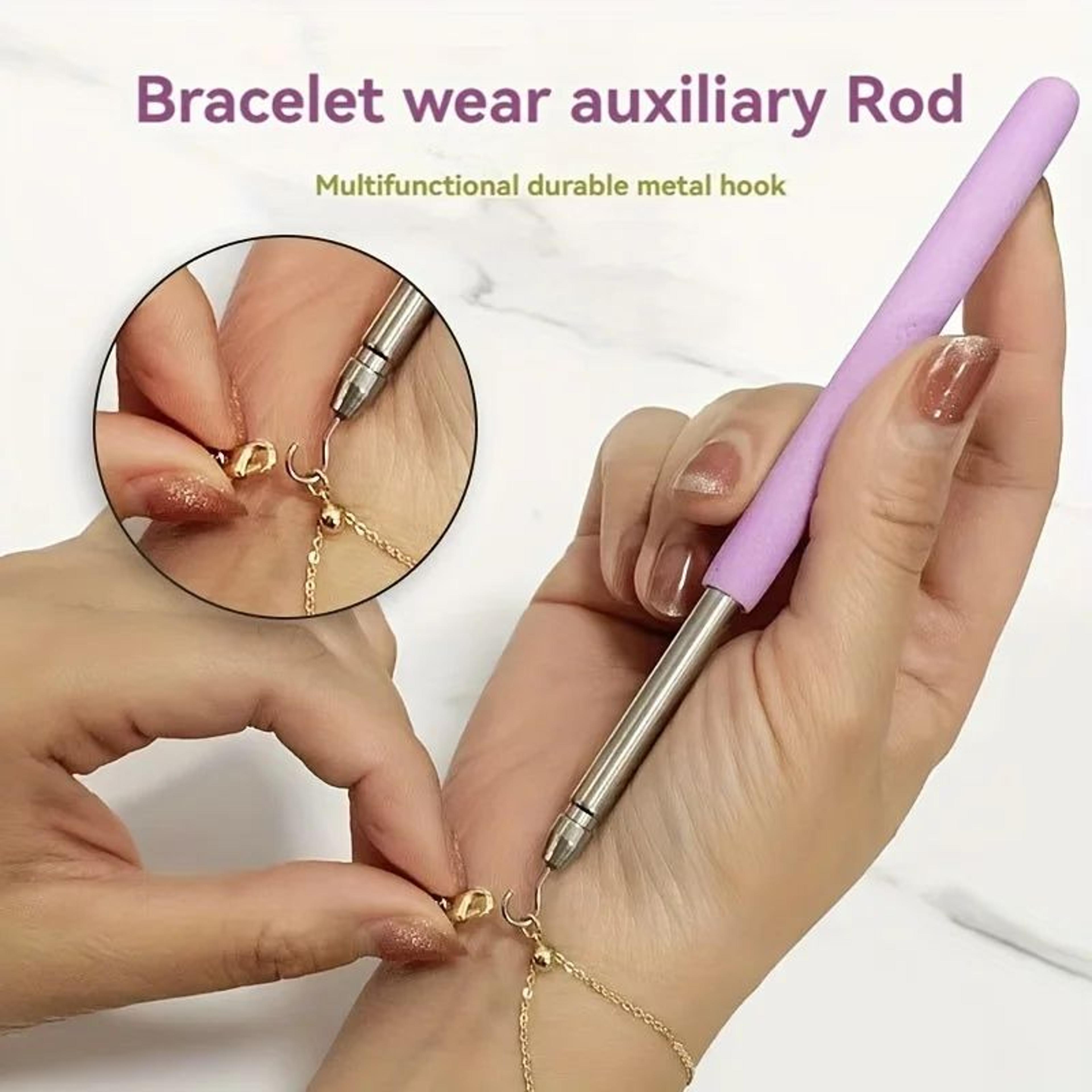 bracelet fastening helper tool – jewelry clasp assist hook & zipper pull aid