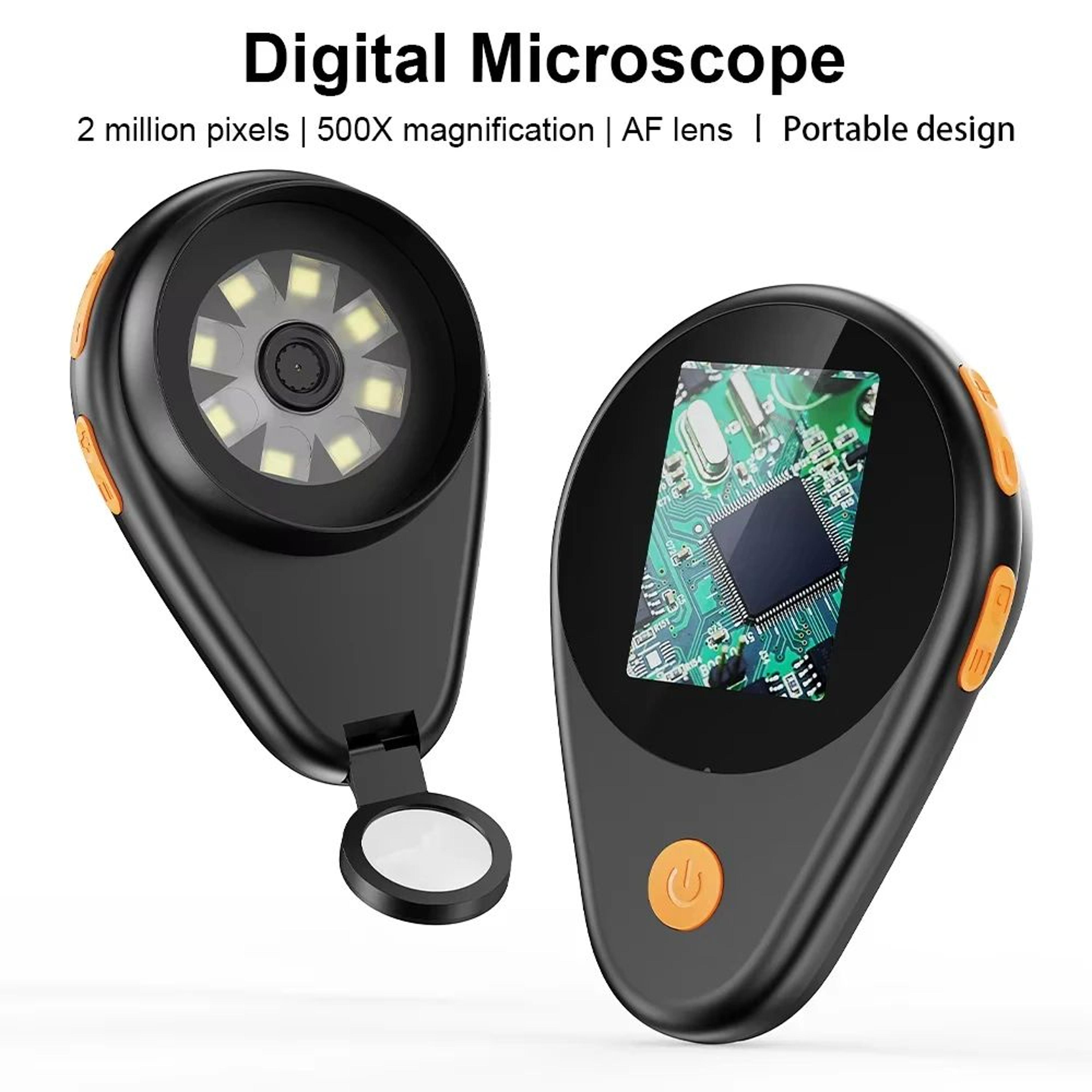 500x auto focus digital microscope – portable 2mp electronic magnifying glass for jewelry & watch repair