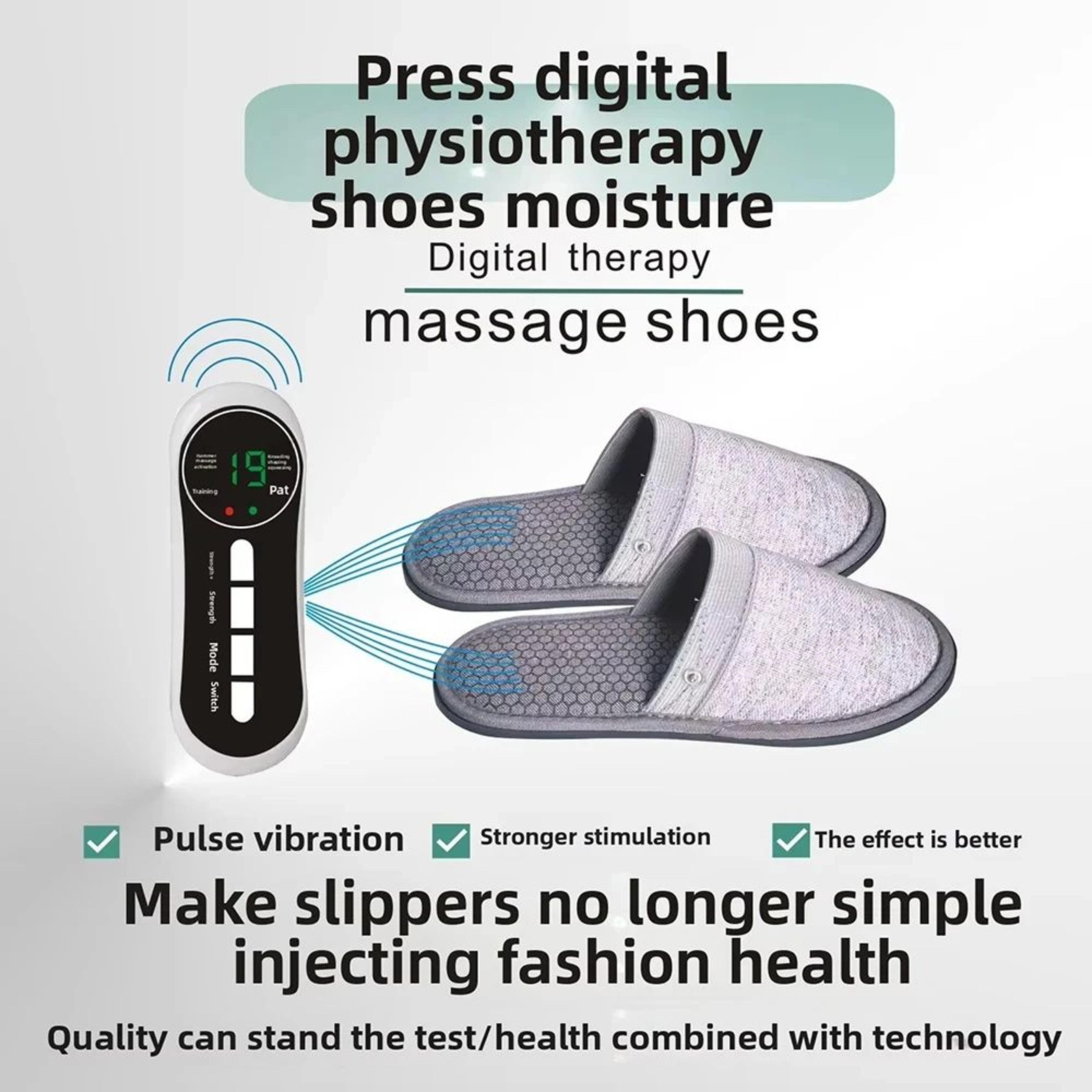 EMS Foot Massager Slippers  Electric Pulse Massage Shoes With Remote Control  Pain Relief Therapy 1