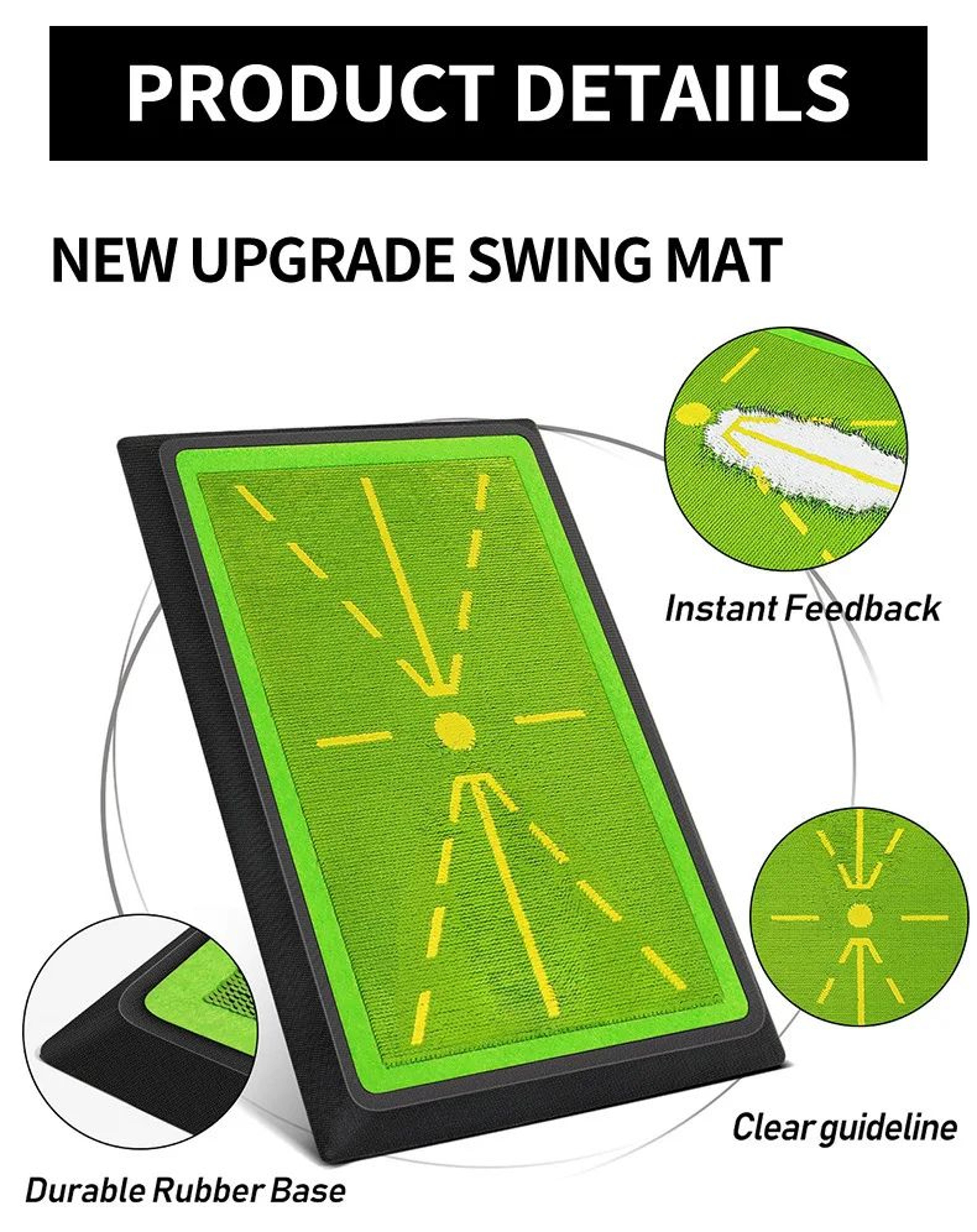 Golf Strike Mat  Swing Trace Detection Training Pad For Beginner Golf Practice 5
