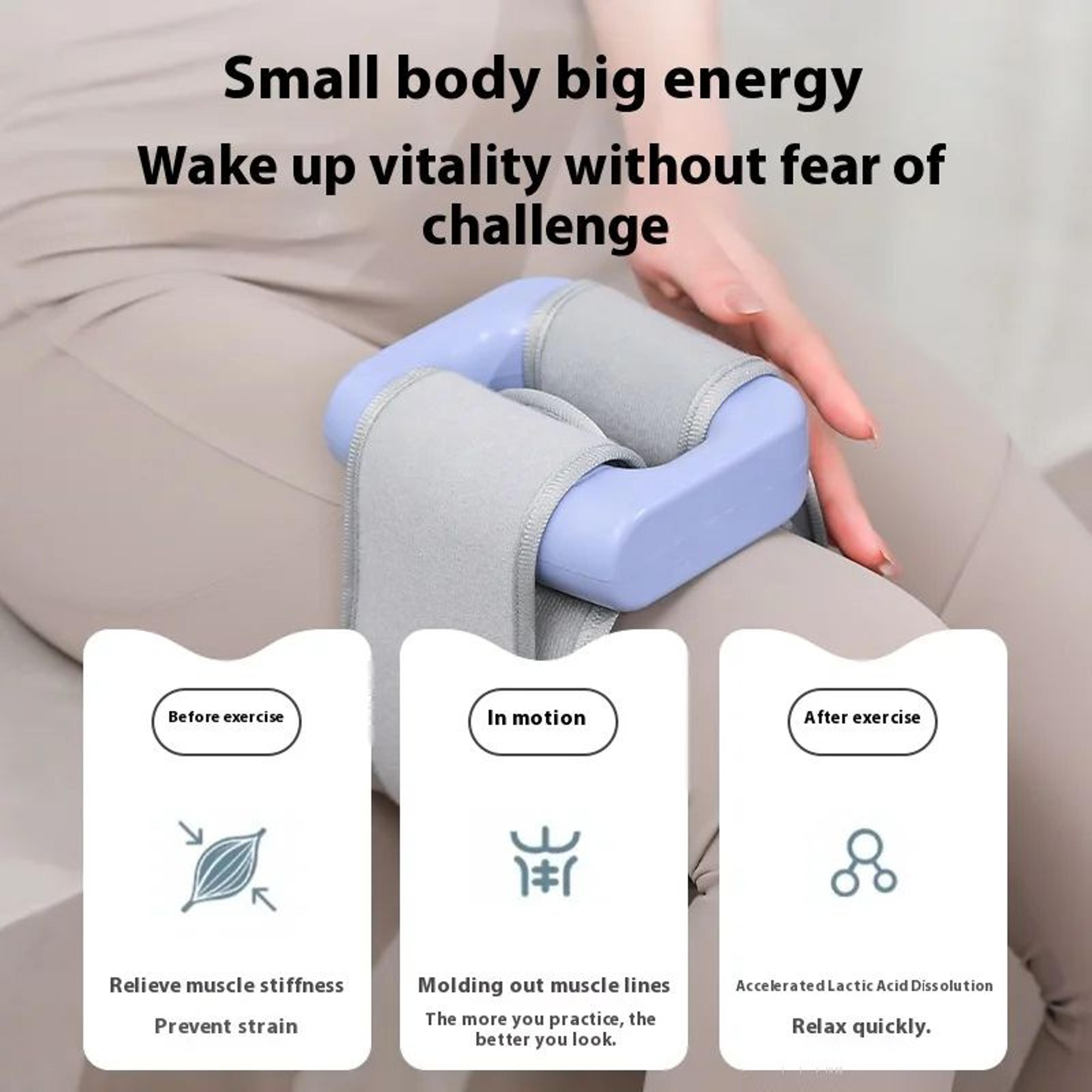 Electric Body Fascia Massage Ring  Vibration Deep Tissue Body Shaping Massager For Waist Abdomen  B 4