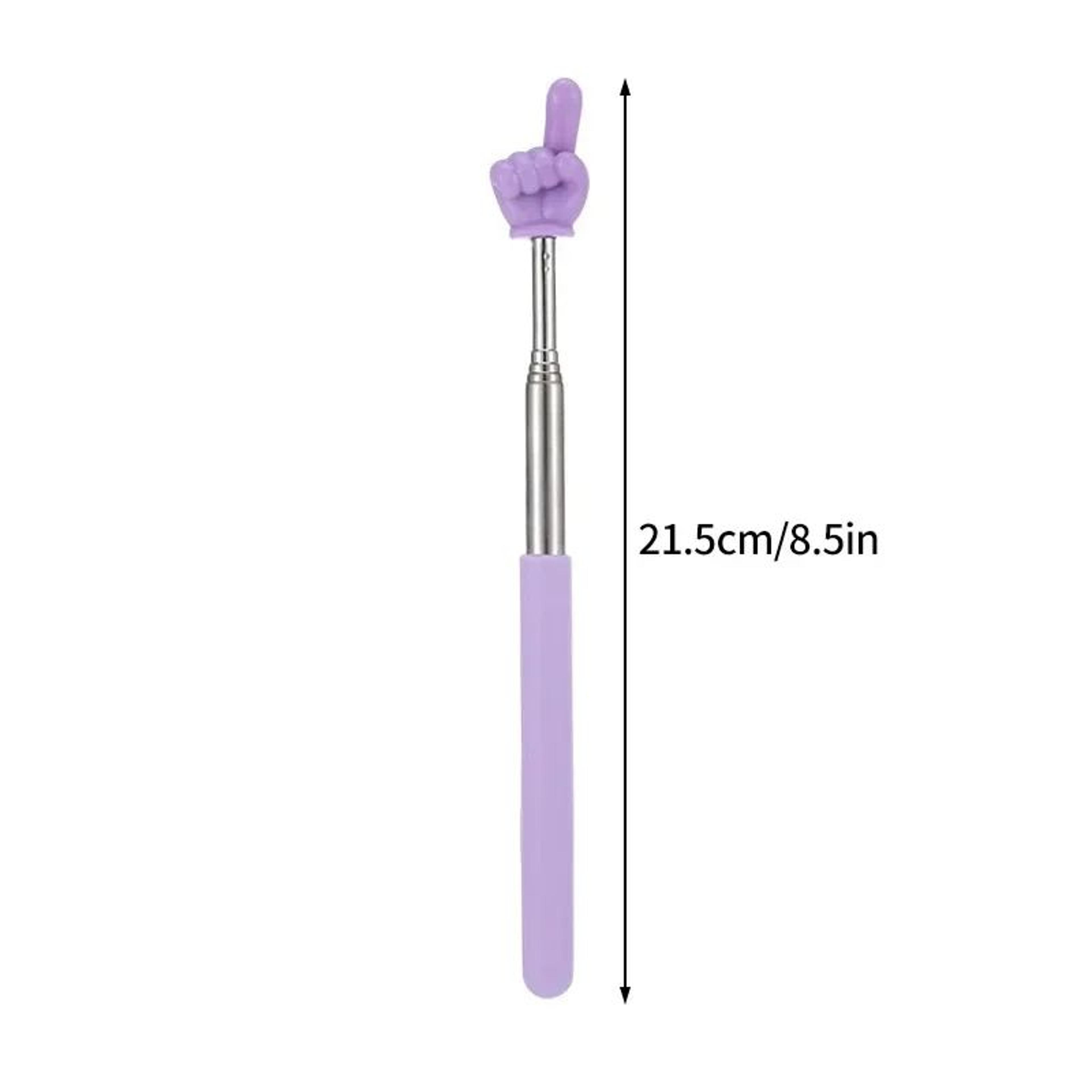 Telescopic Finger Teaching Pointer Stick  Stainless Steel Extendable Whiteboard Pointer 12