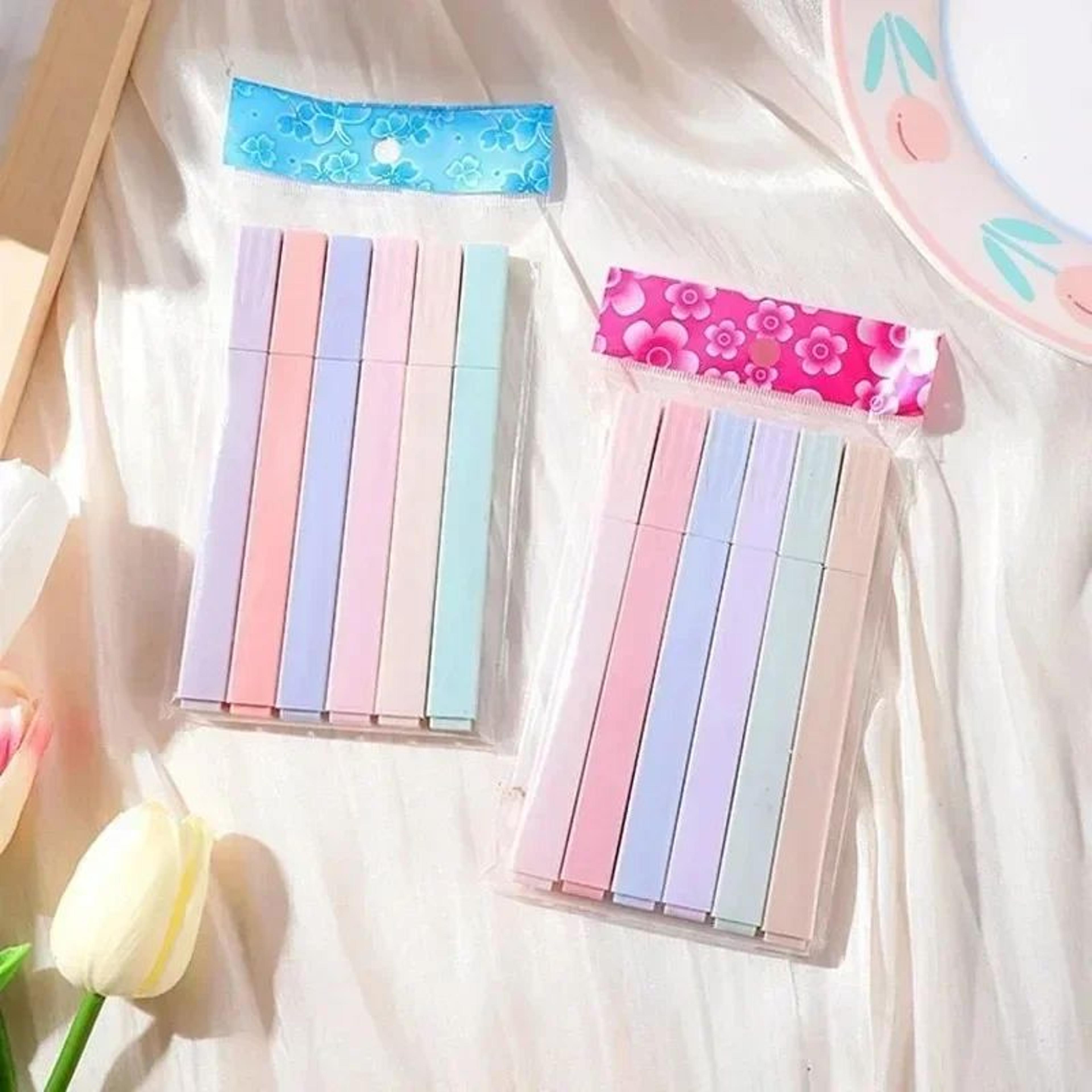 Kawaii Pastel Highlighter Pens Set  6PCS Smooth Color Markers For School  Journaling 9