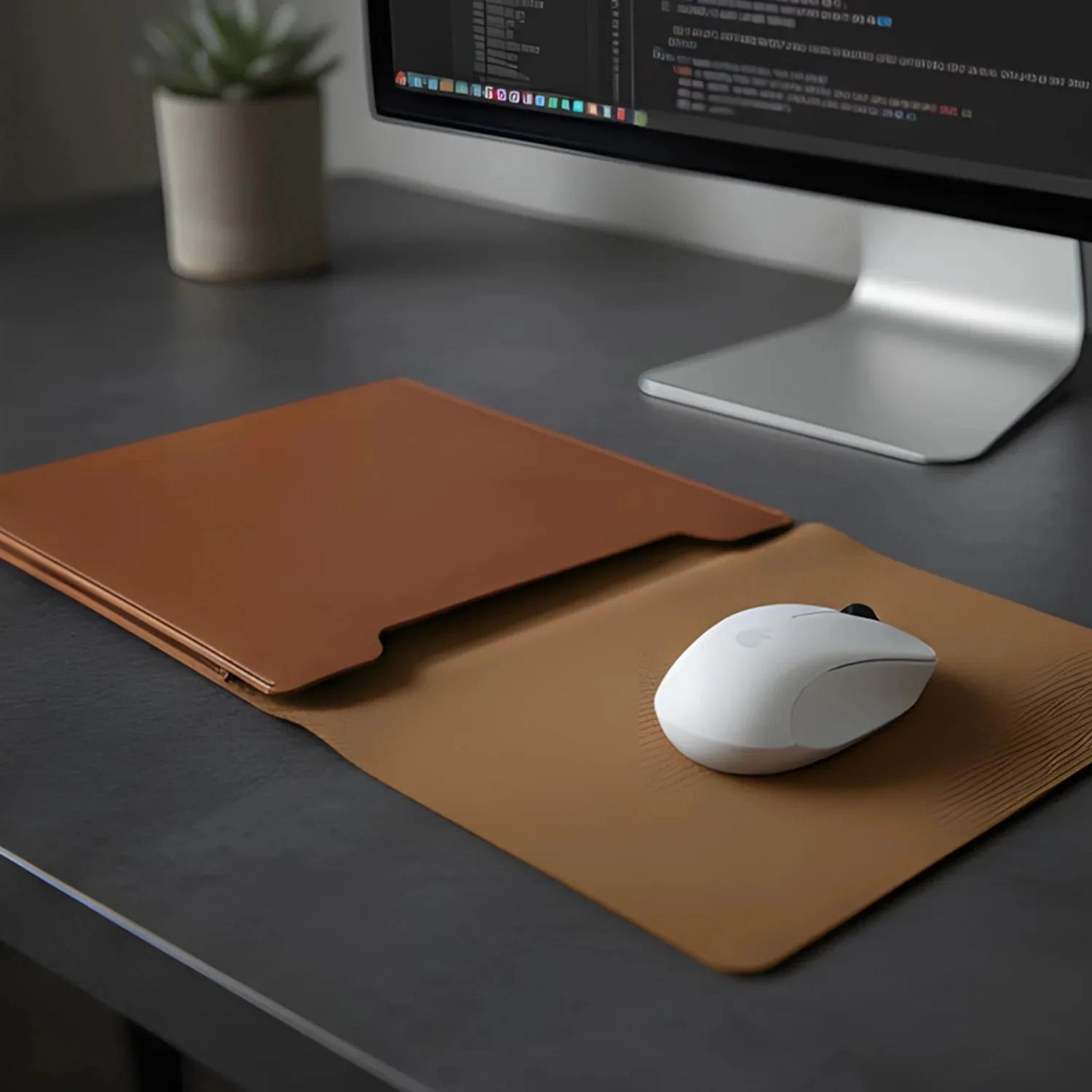 PU Leather Laptop Sleeve Case  Waterproof Protective Cover For 1416 Inch MacBook  Laptop 1