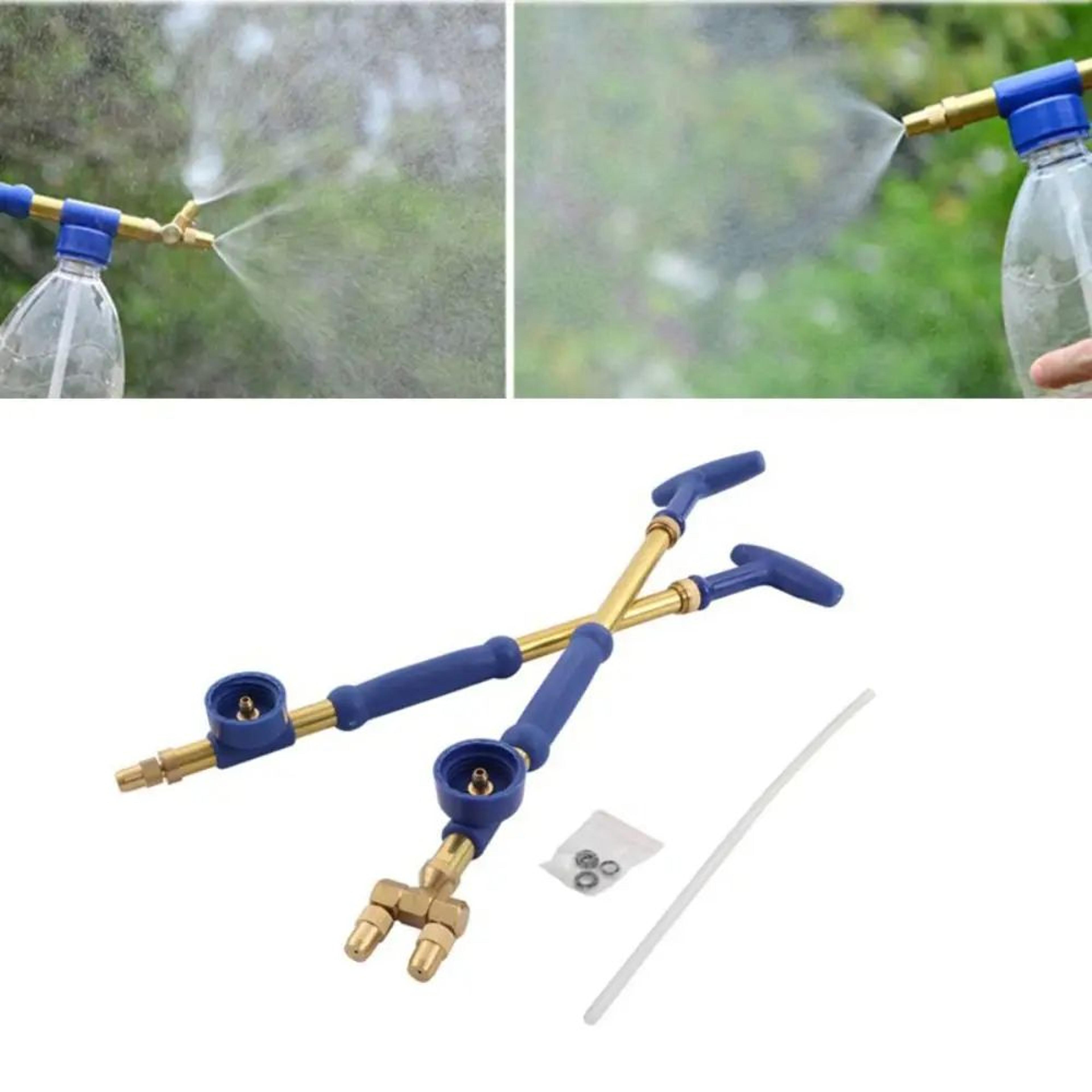 brass push-pull pressure spray nozzle – adjustable mist & water column sprayer