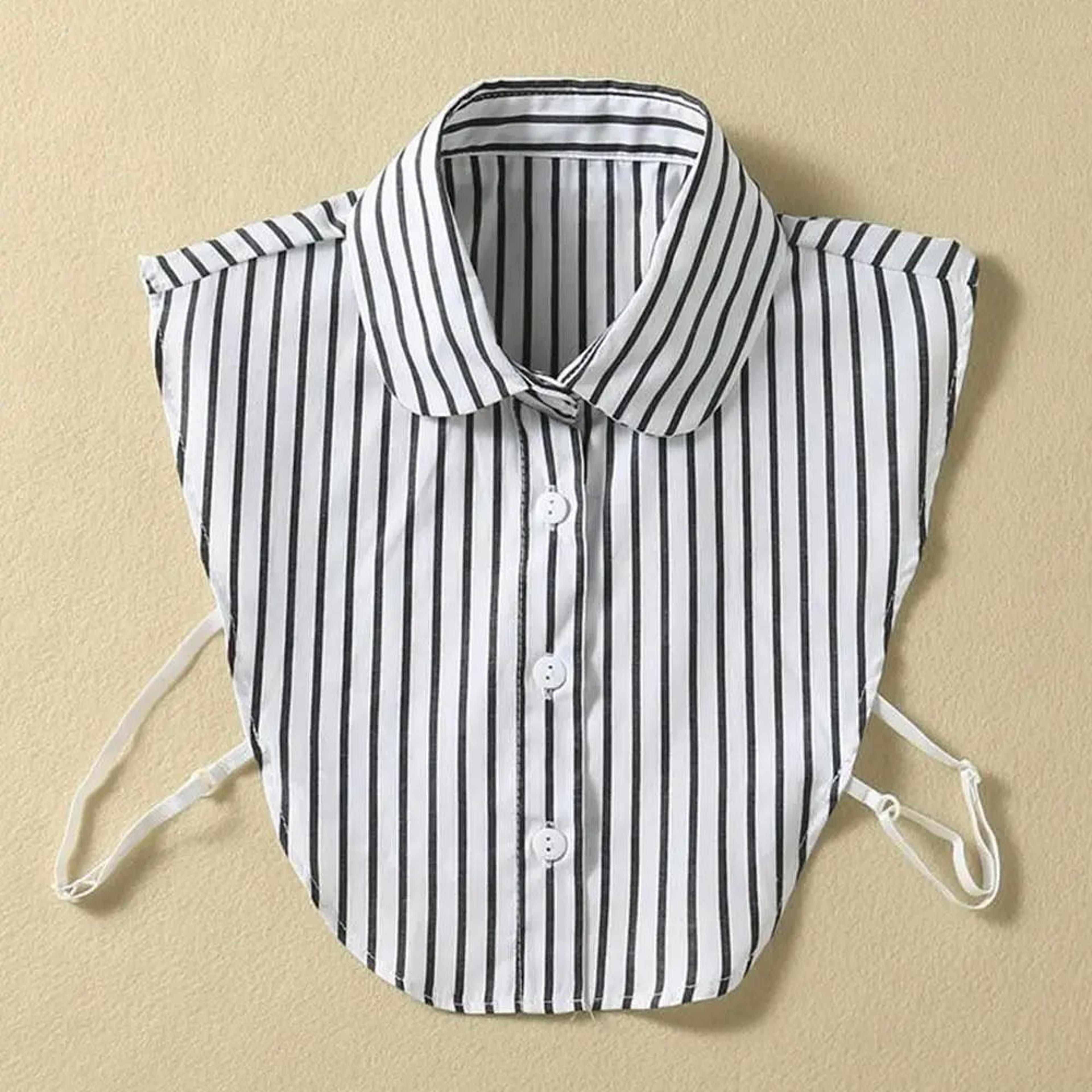 Womens Vintage Detachable Fake Collar Blouse  Adjustable Lapel Shirt Collar Accessory 8