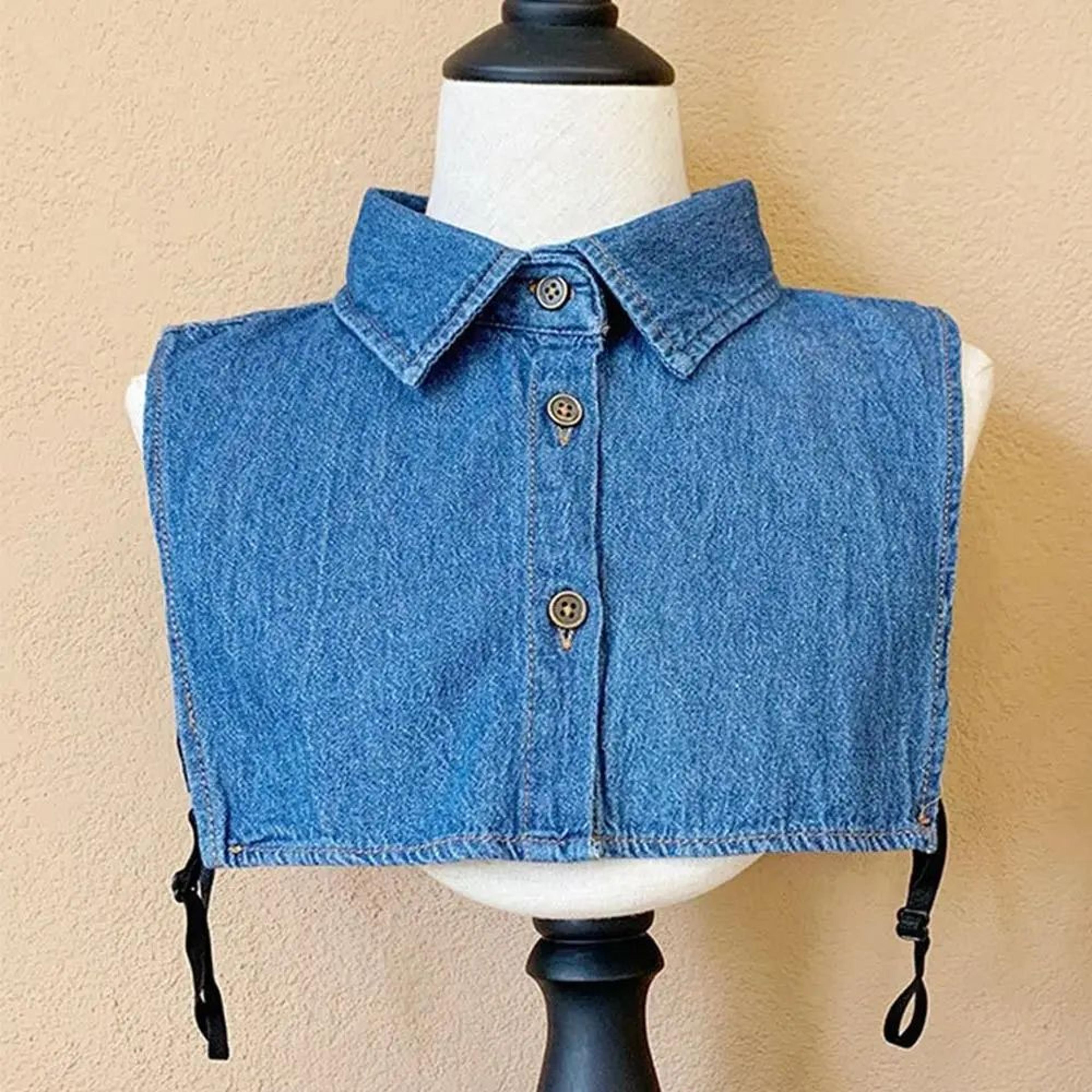 Womens Vintage Detachable Fake Collar Blouse  Adjustable Lapel Shirt Collar Accessory 12