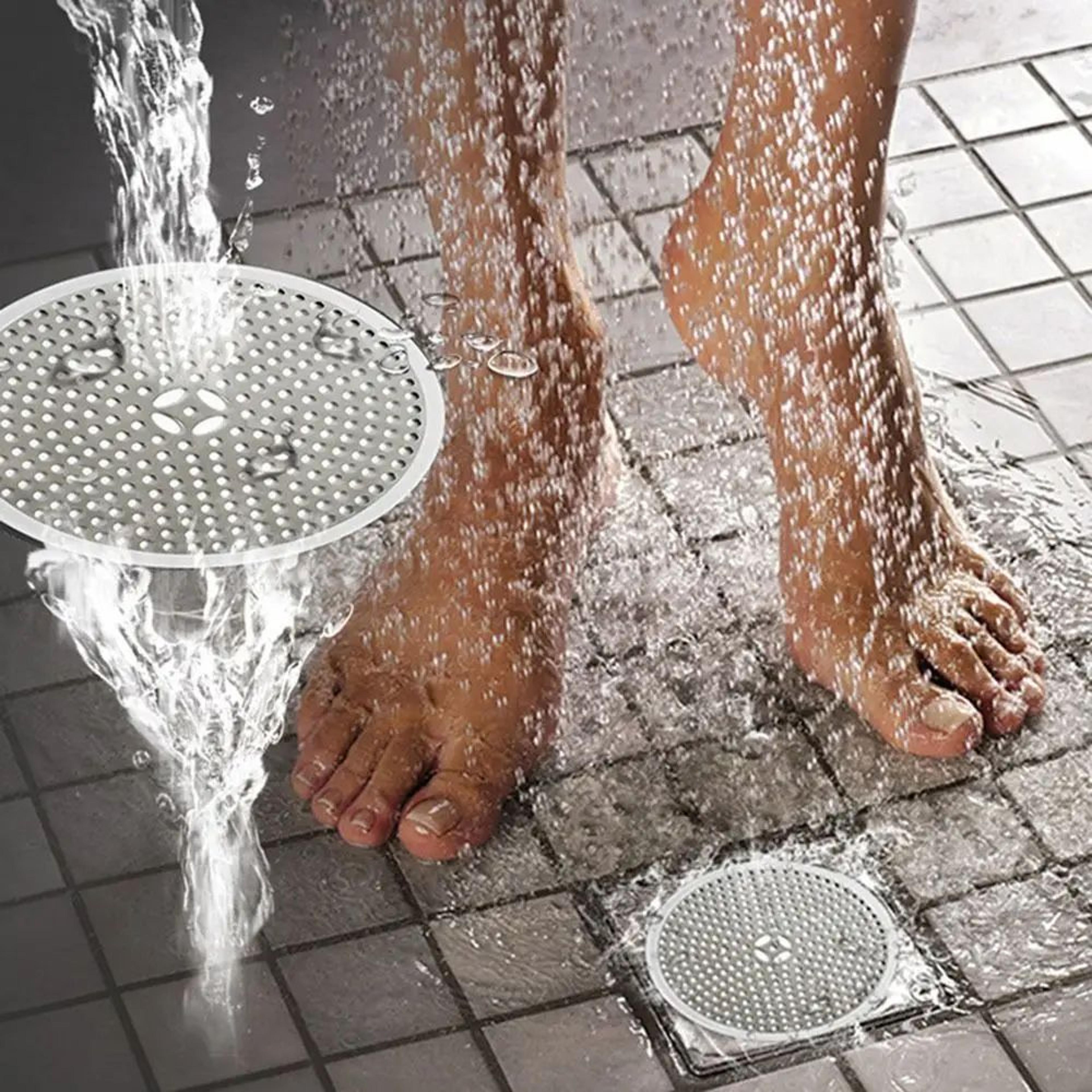 stainless steel shower drain hair catcher cover – anti-clog sink & bathtub filter