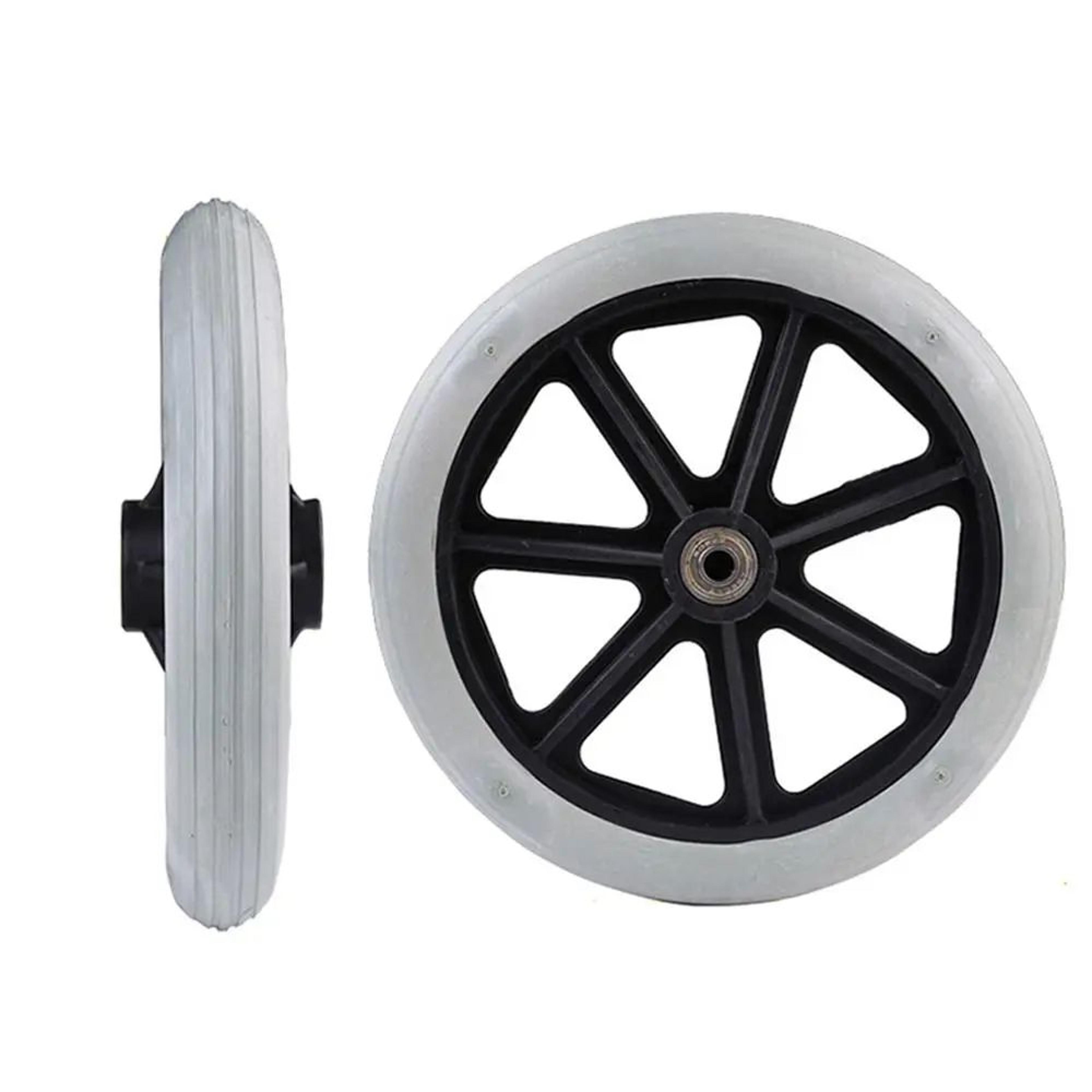 Heavy Duty Wheelchair Front Caster Wheel  Solid Rubber Replacement Tire 11