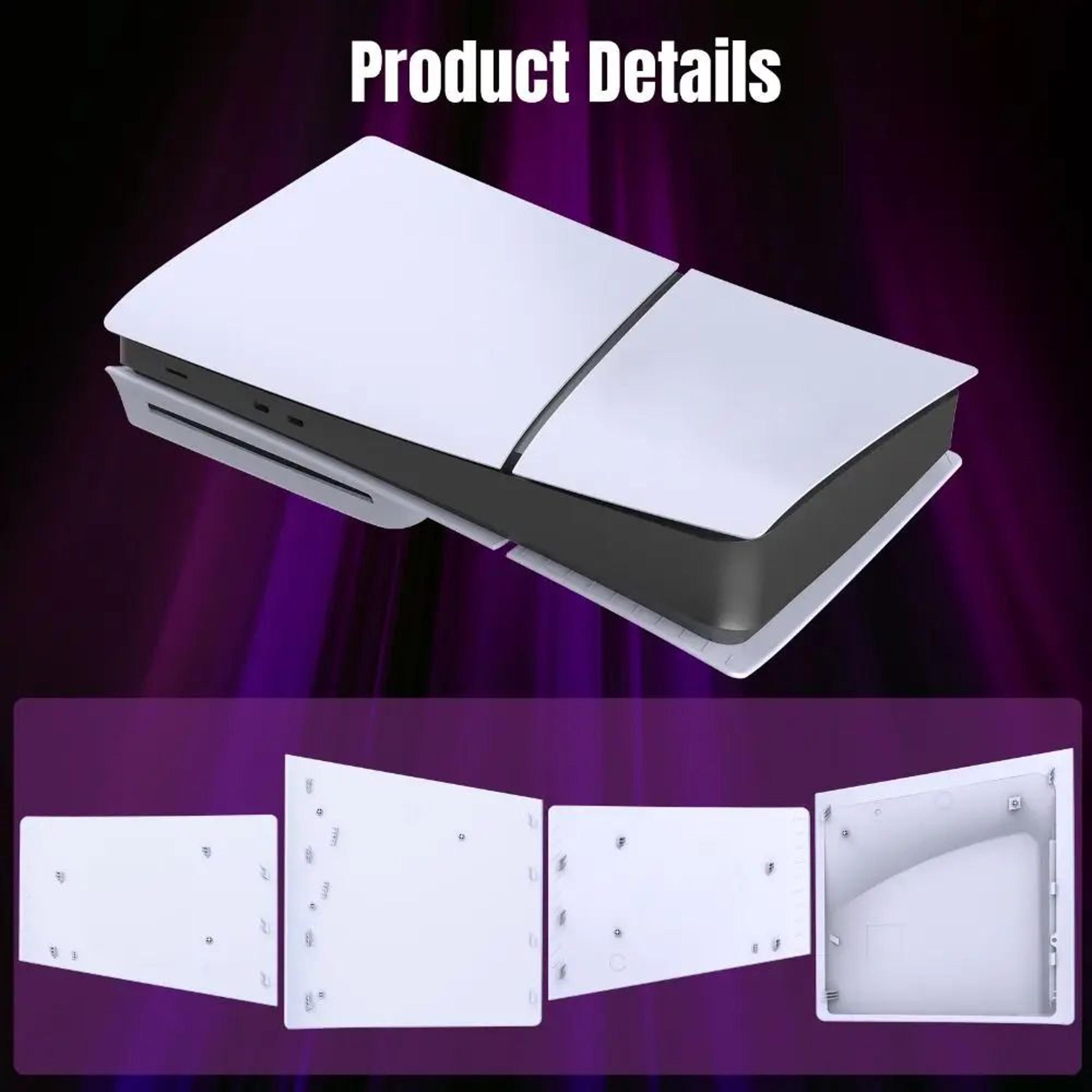 PS5 Slim Disc Digital Replacement Faceplate ABS Hard Shell Cover Panels  Protective Console Side Pl 5