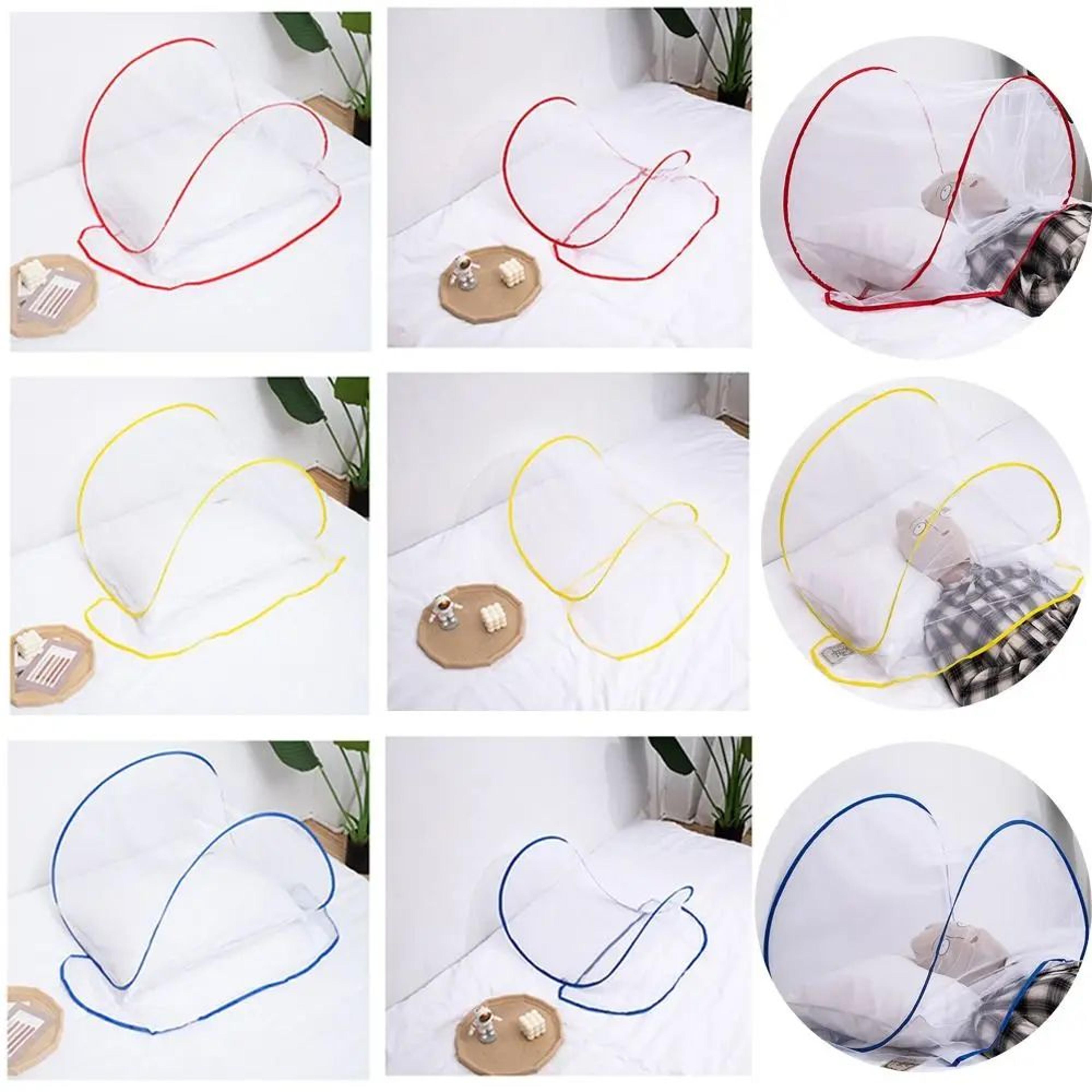portable pop-up mosquito net cover – foldable anti-mosquito bed net for head & face protection