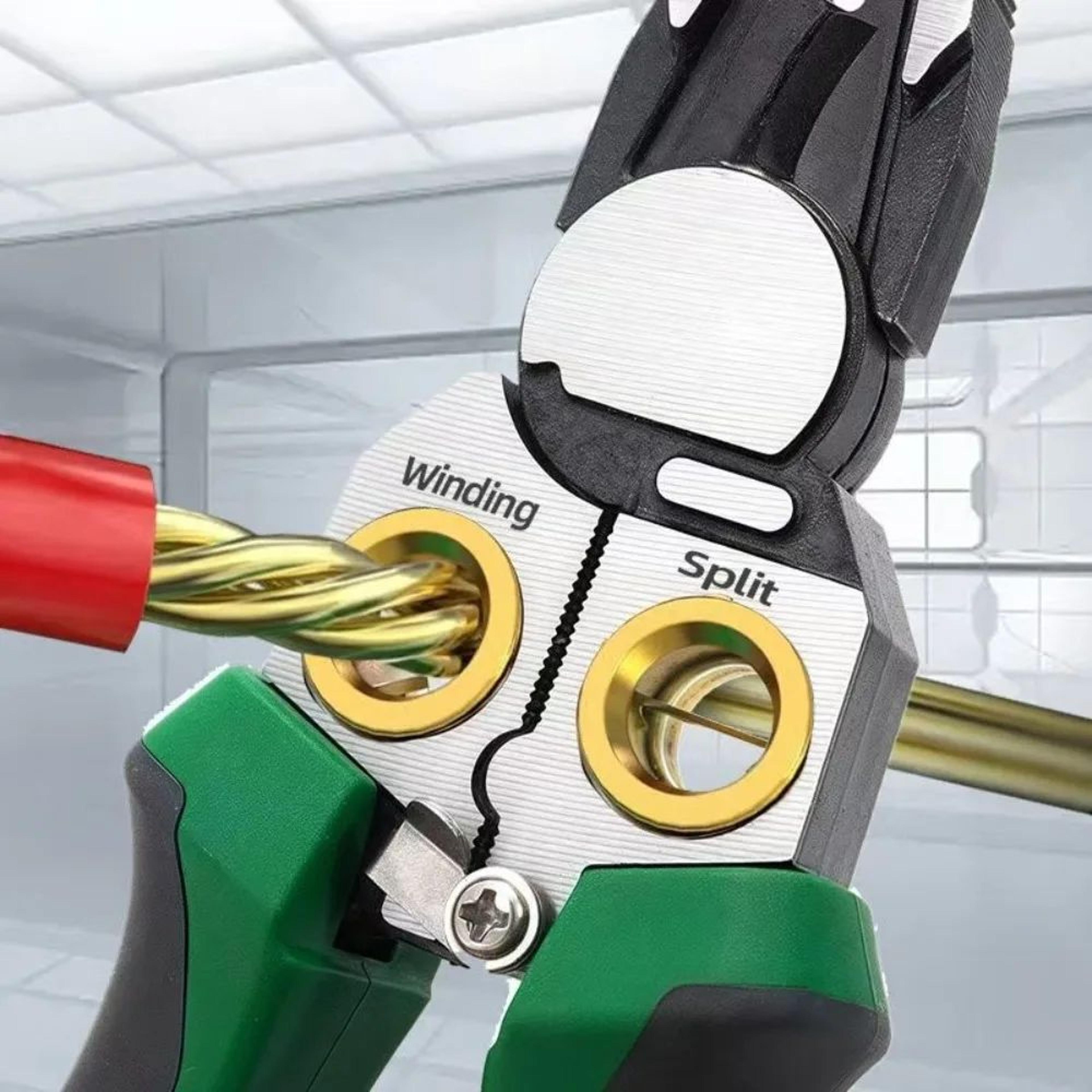 8in1 Wire Stripper With Voltage Tester  Electric Wire Stripping Cutting Crimping Pliers Tool 4