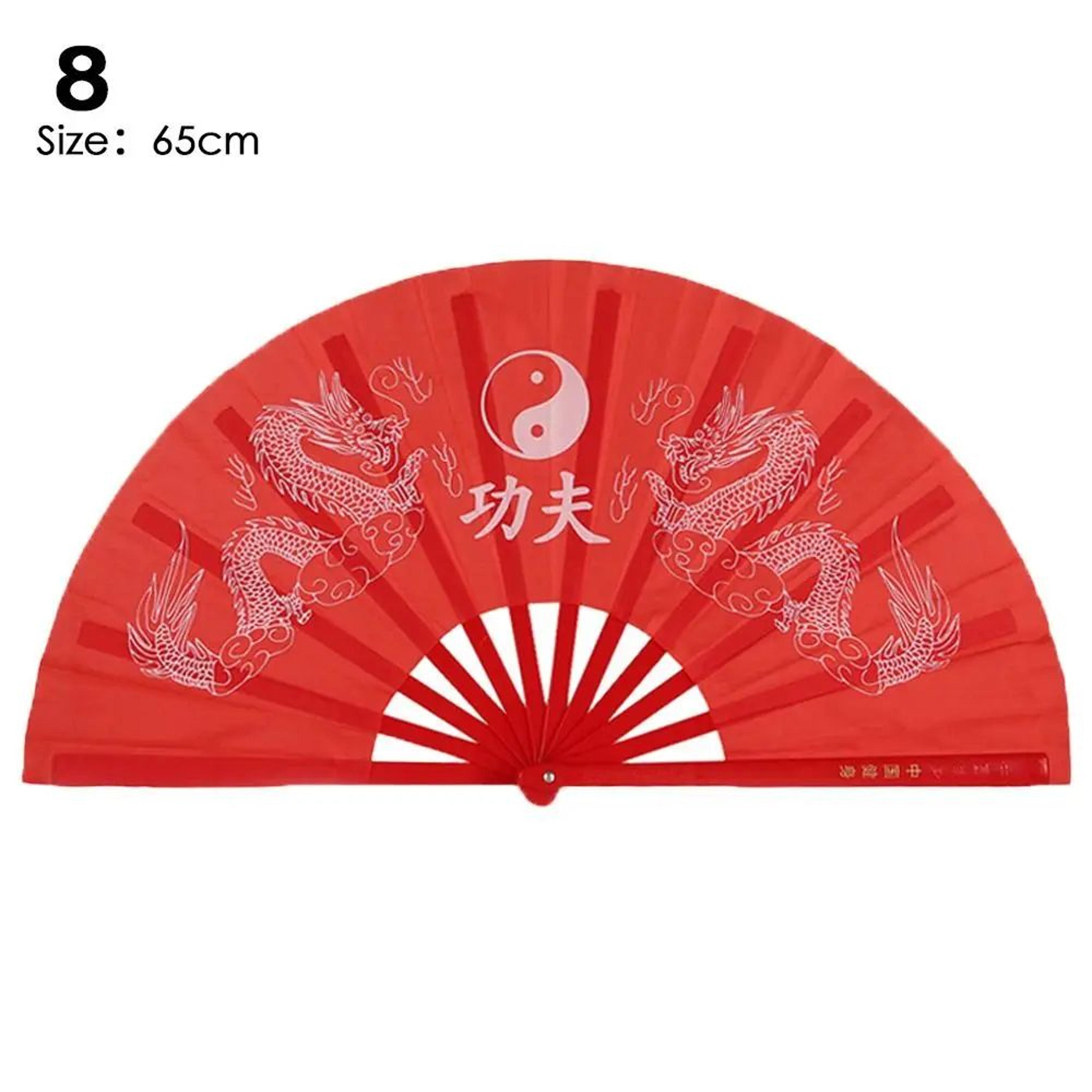 Chinese Kung Fu Tai Chi Folding Fan  Martial Arts Wushu Dance Performance Stage Fan 13