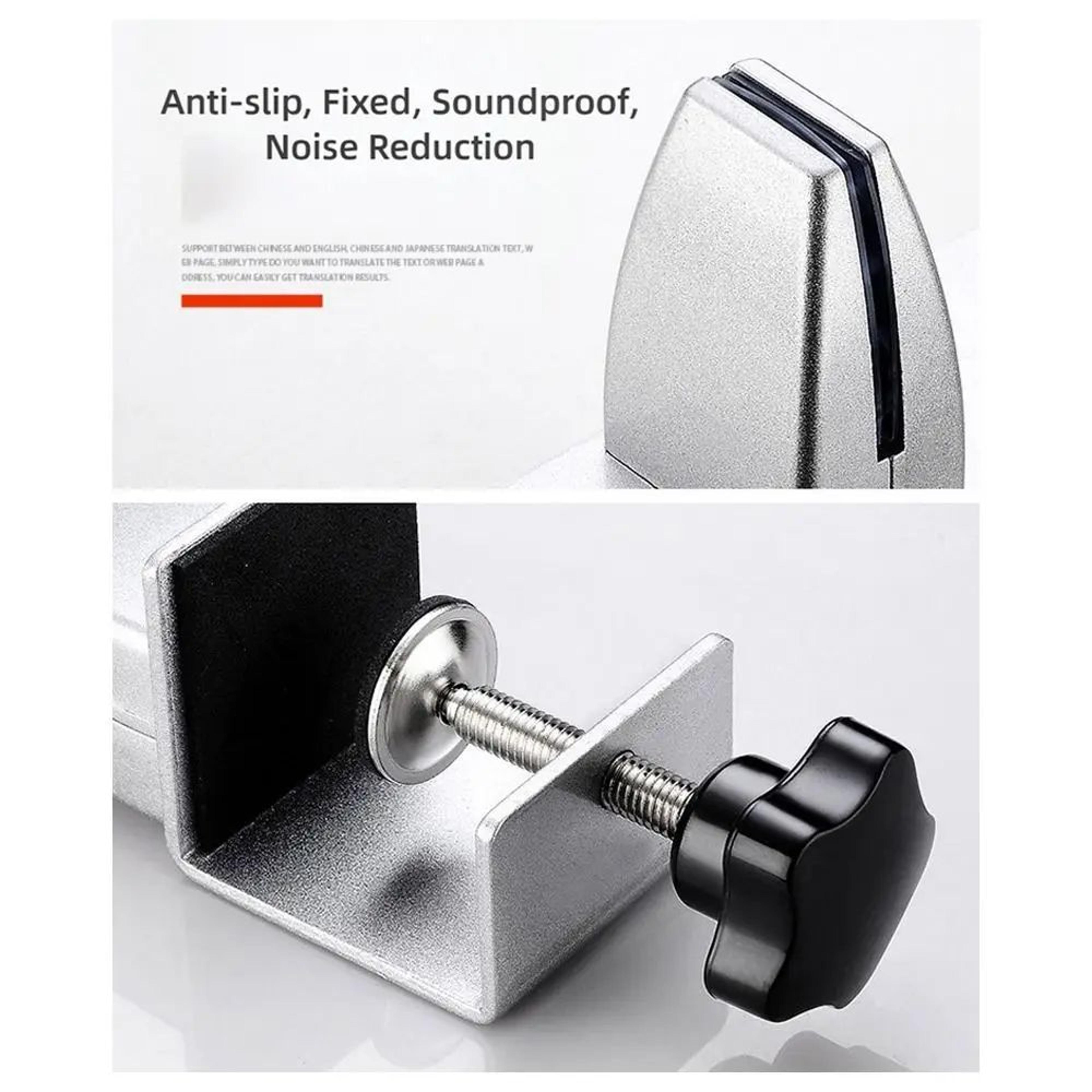 Aluminum Alloy Desk Partition Clamp  Adjustable Office Glass Panel Baffle Clip Hardware Holder For  3
