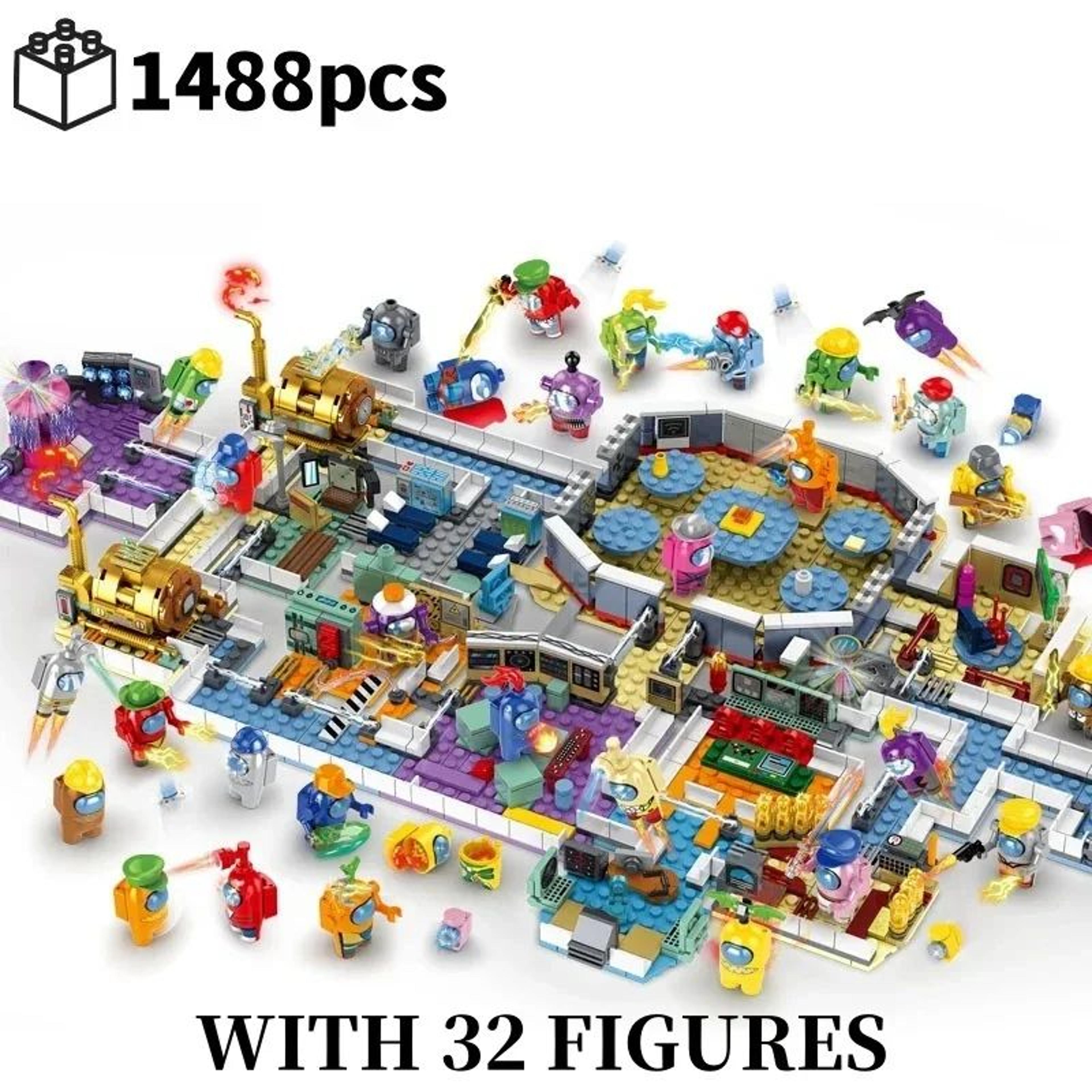 Space Werewolf Building Blocks Toy  Anime Ghost Civilian Assemble Bricks Model For Boys 4