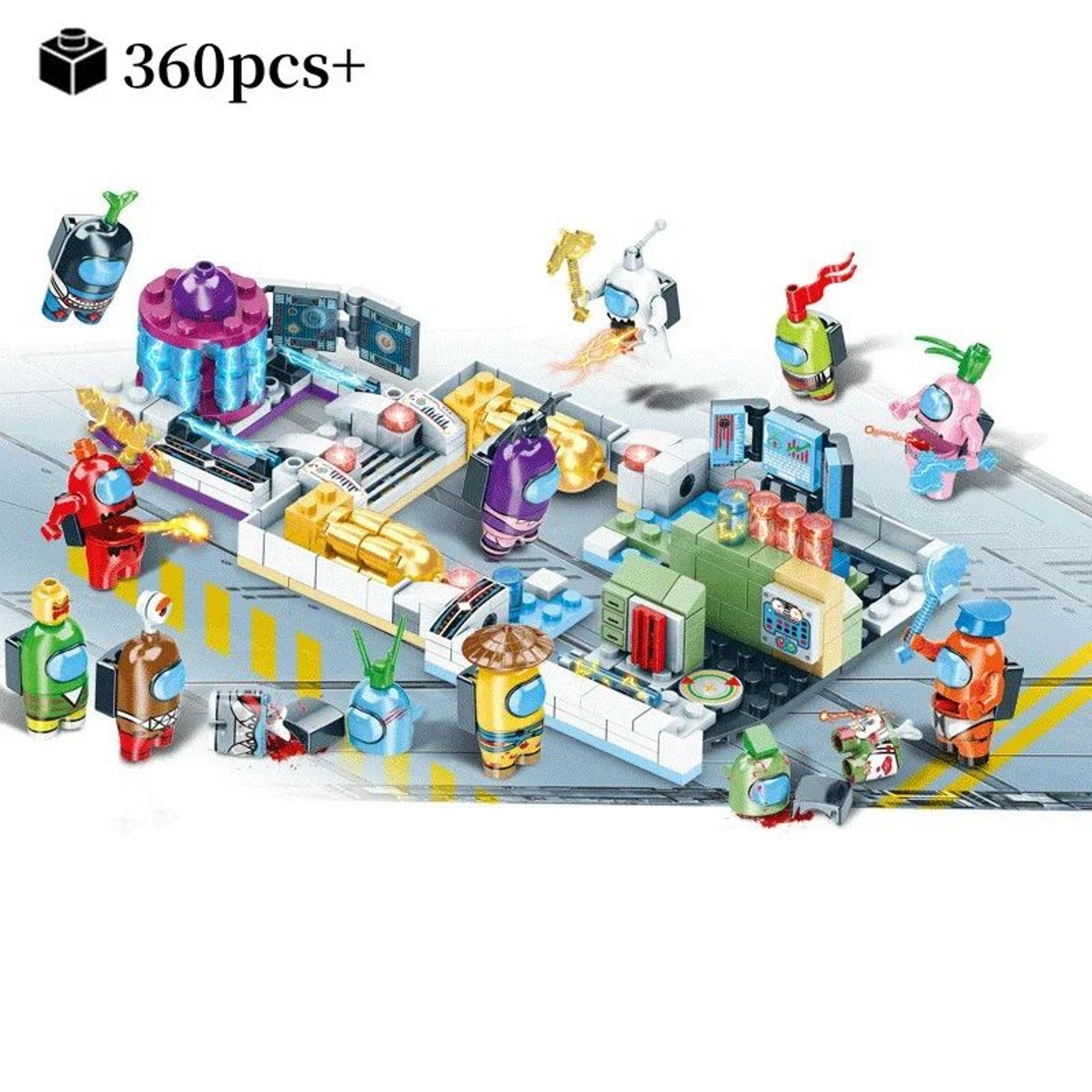 Space Werewolf Building Blocks Toy  Anime Ghost Civilian Assemble Bricks Model For Boys 5