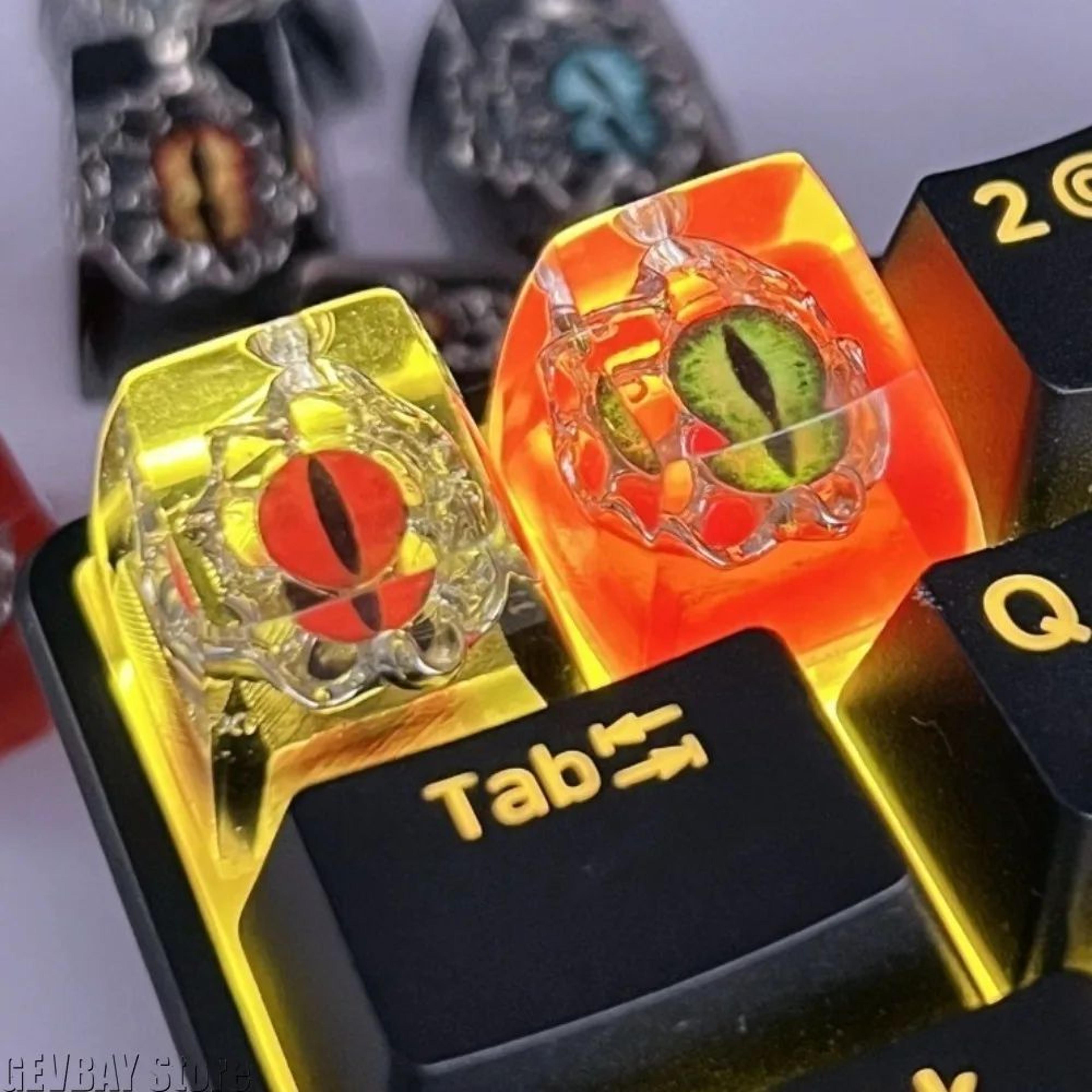 Evil Eye Resin Artisan Keycap  3D Gothic Mechanical Keyboard Keycap For Halloween Custom Gaming Set 2