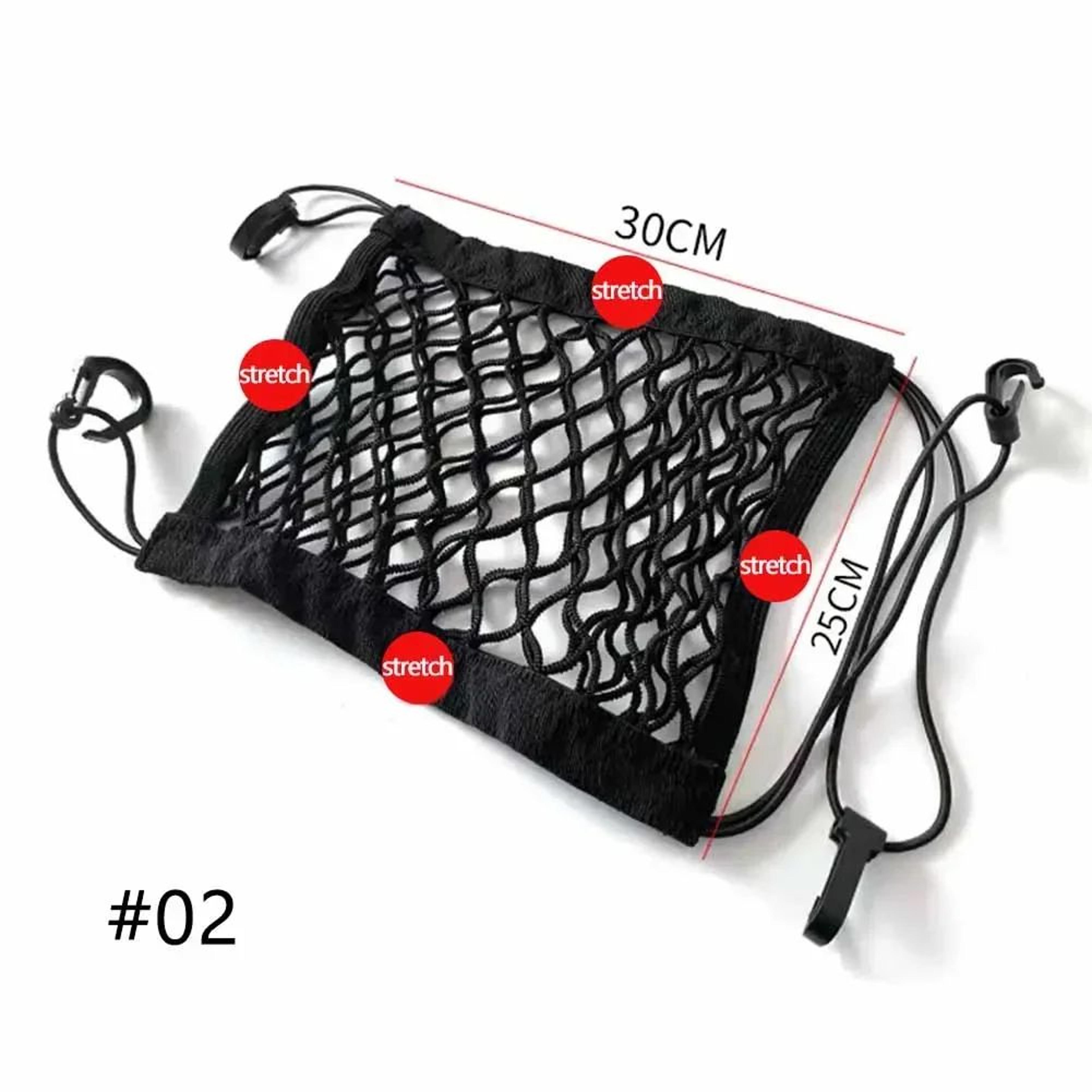 3Layer Car Seat Back Mesh Organizer Net  Universal Storage Barrier  Pet Safety Pocket 6