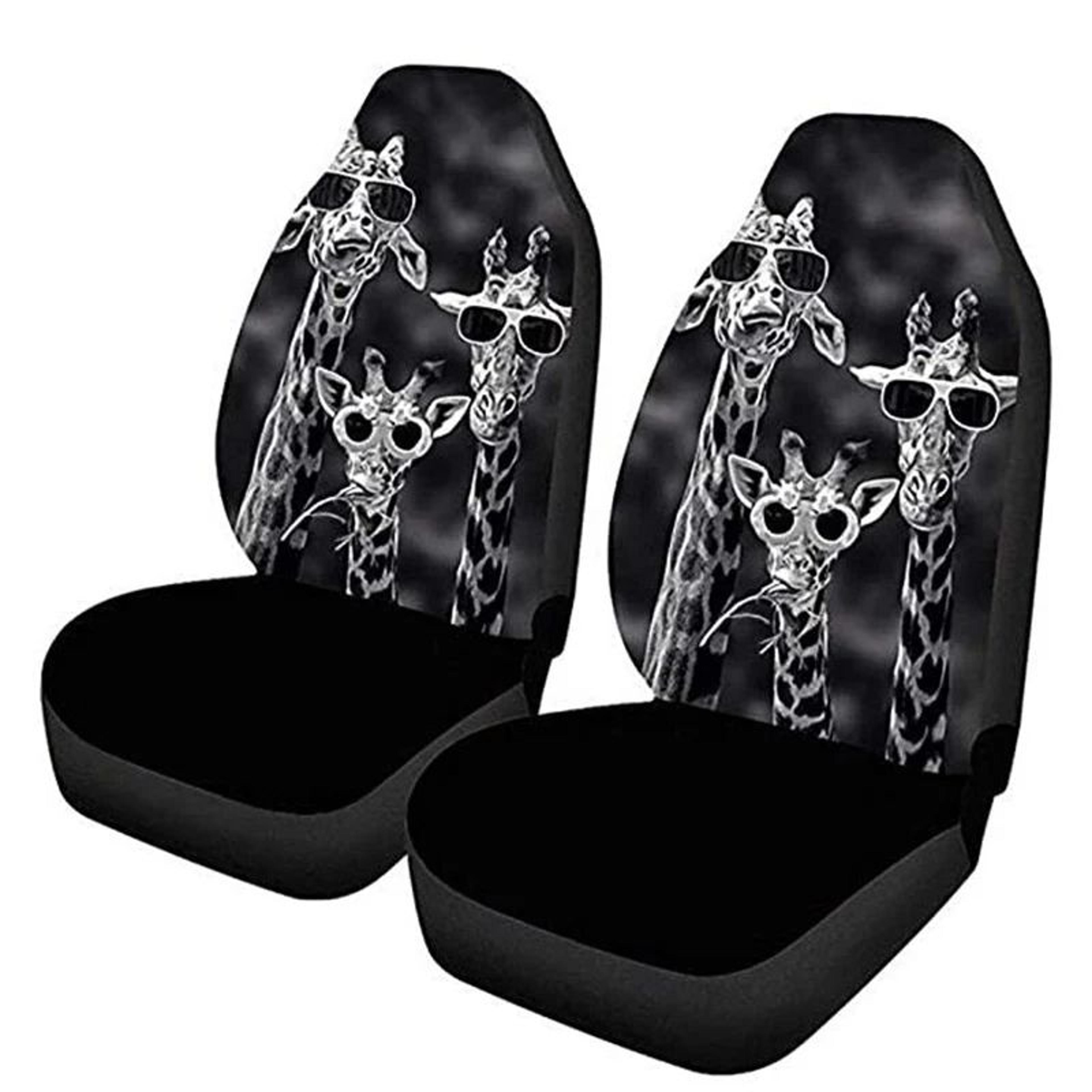 2 Pcs Universal Polyester Car Front Seat Covers  Washable AntiDirty Driver Seat Protectors For Most 17