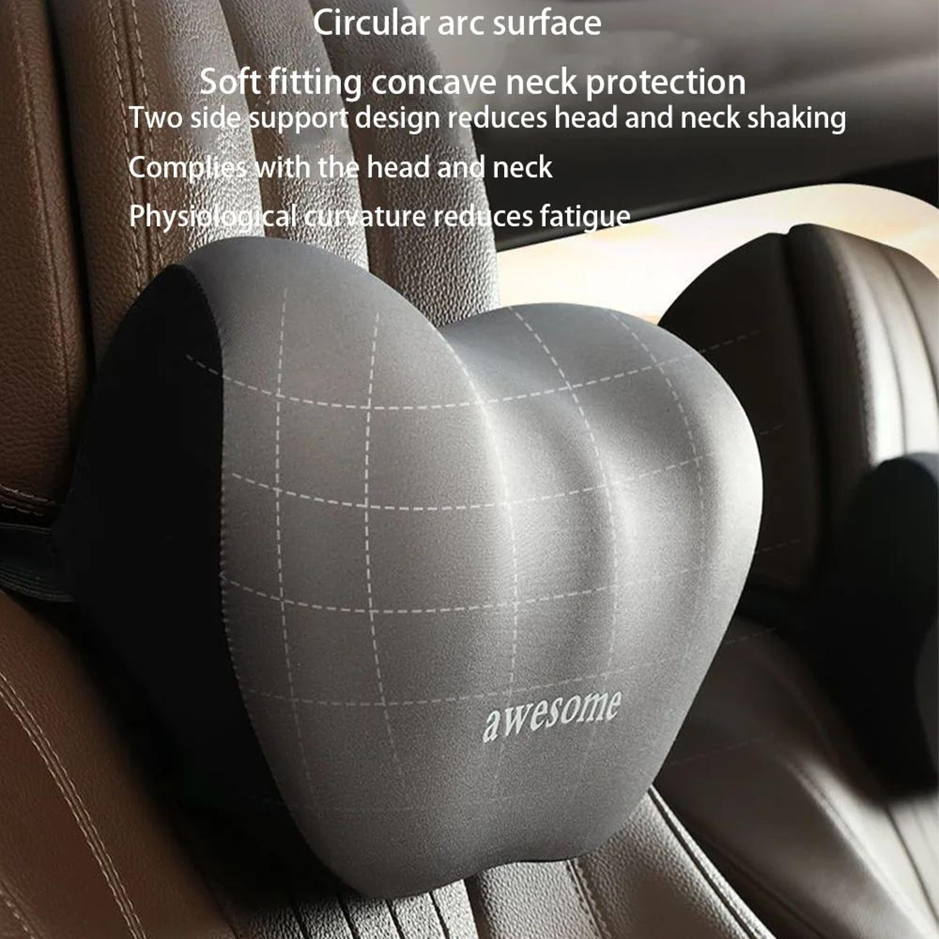 ErgoDrive Universal Car Lumbar Support  Neck Pillow Set  Removable Washable Memory Foam Backrest Cu
