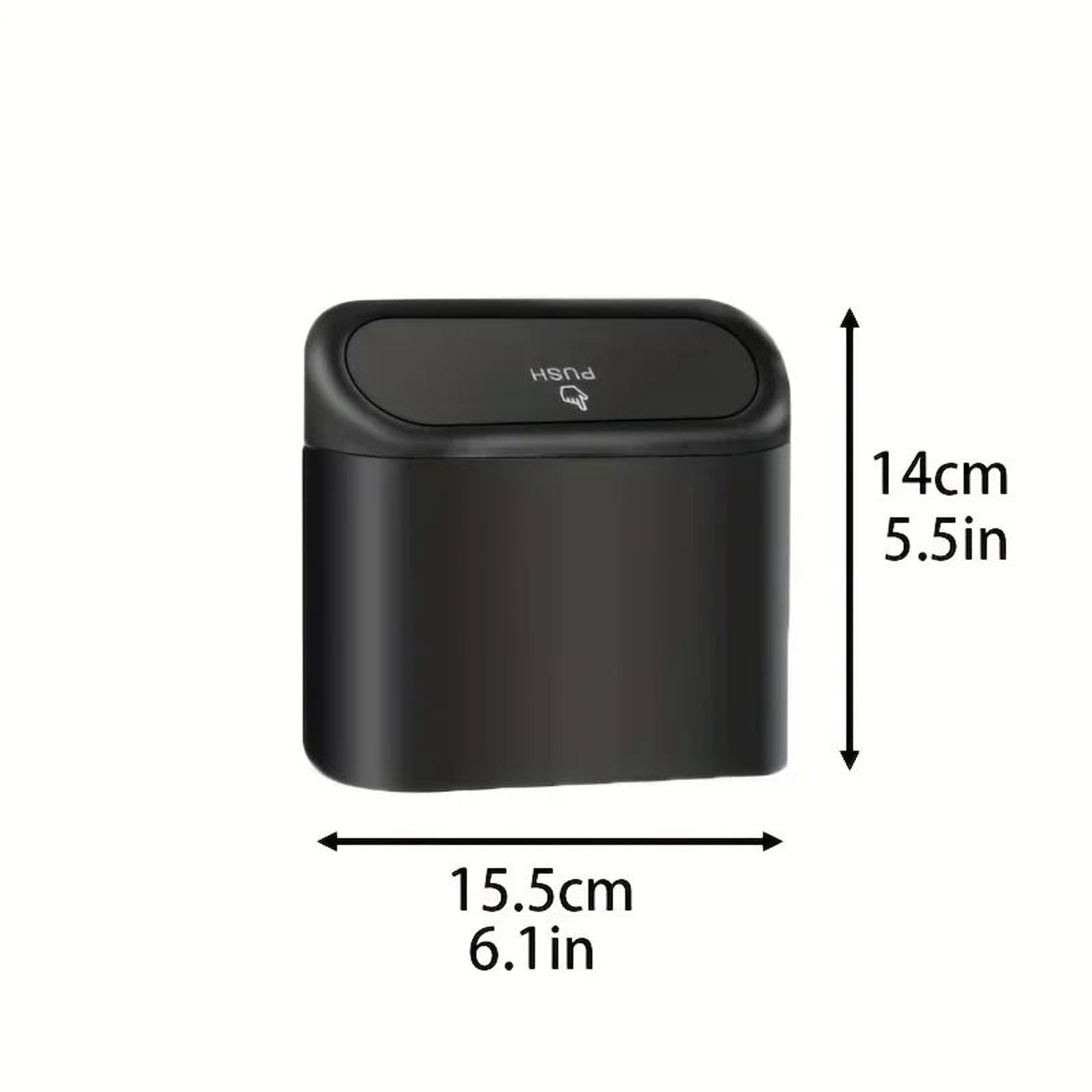 Universal Hanging Car Trash Bin  Clamshell Press Garbage Storage Box For Vehicle Interior Organizat 6