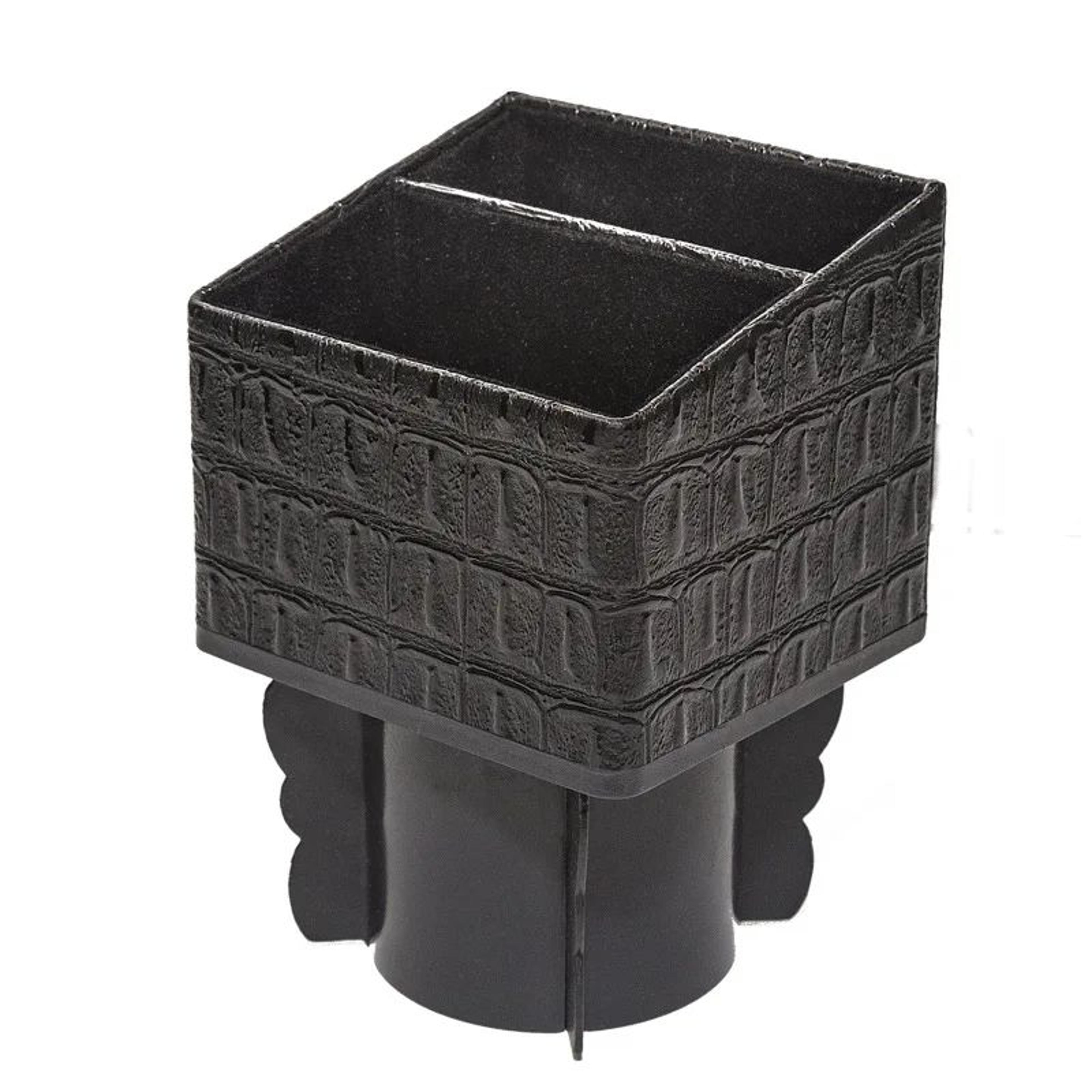 Luxury PU Leather Car Console Organizer Storage Box  Universal Phone Holder  Center Control Pocket  7