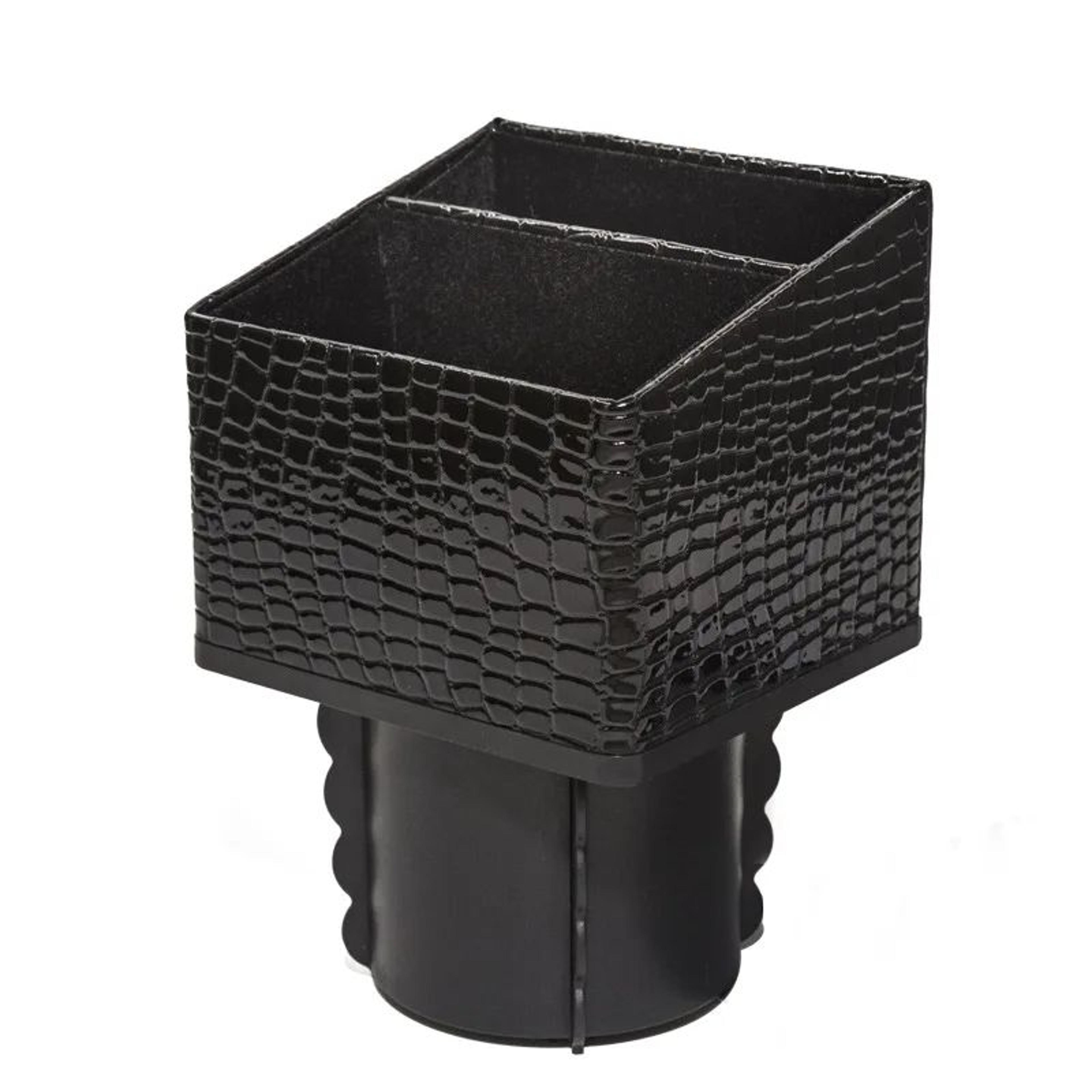 Luxury PU Leather Car Console Organizer Storage Box  Universal Phone Holder  Center Control Pocket  9