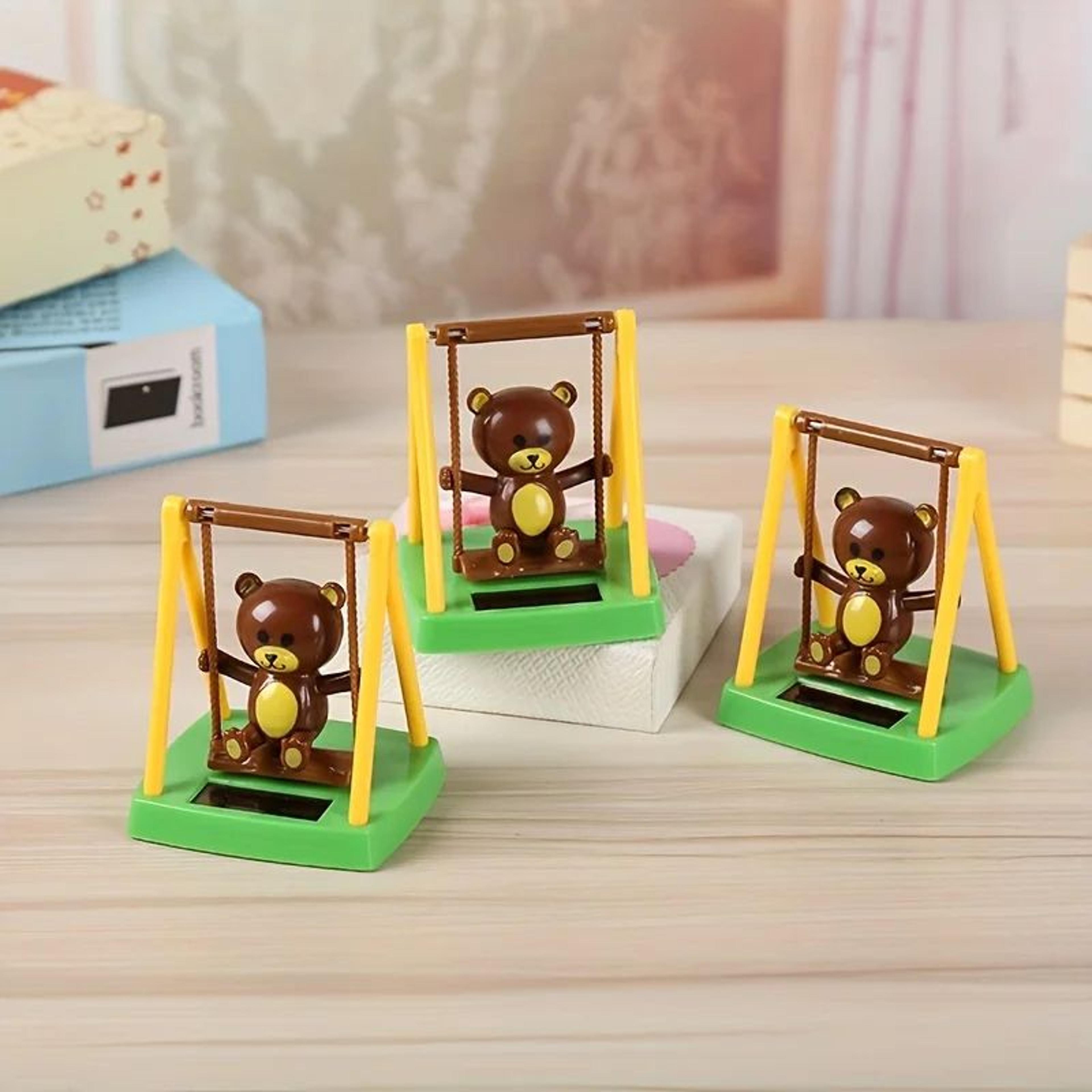 Solar Powered Shaking Head Cartoon Car Dashboard Figurine  Cute Bobblehead Interior Decoration Toy 4