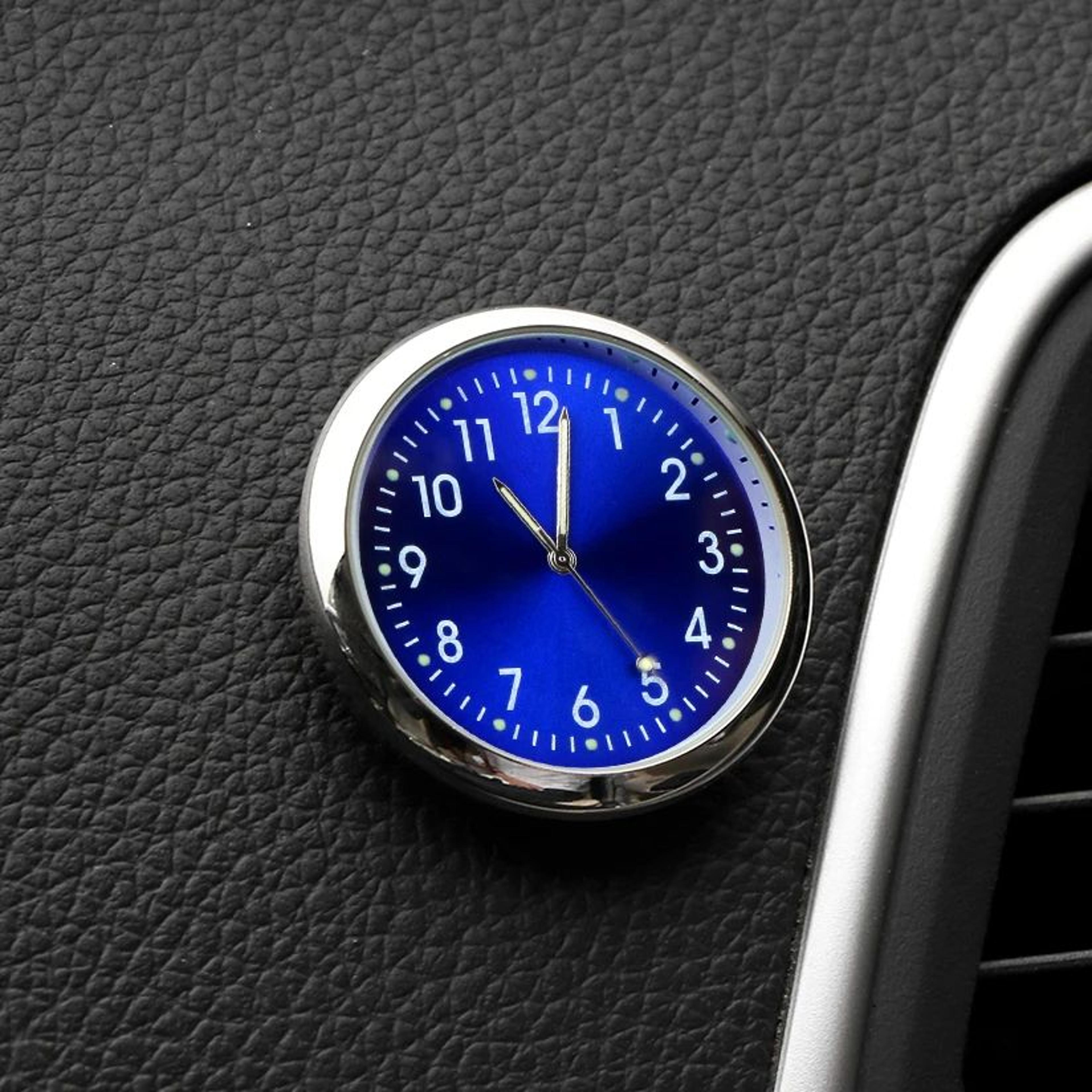 Mini Car Dashboard Clock Ornament  SelfAdhesive Electronic Timepiece For Auto Interior Decor 1