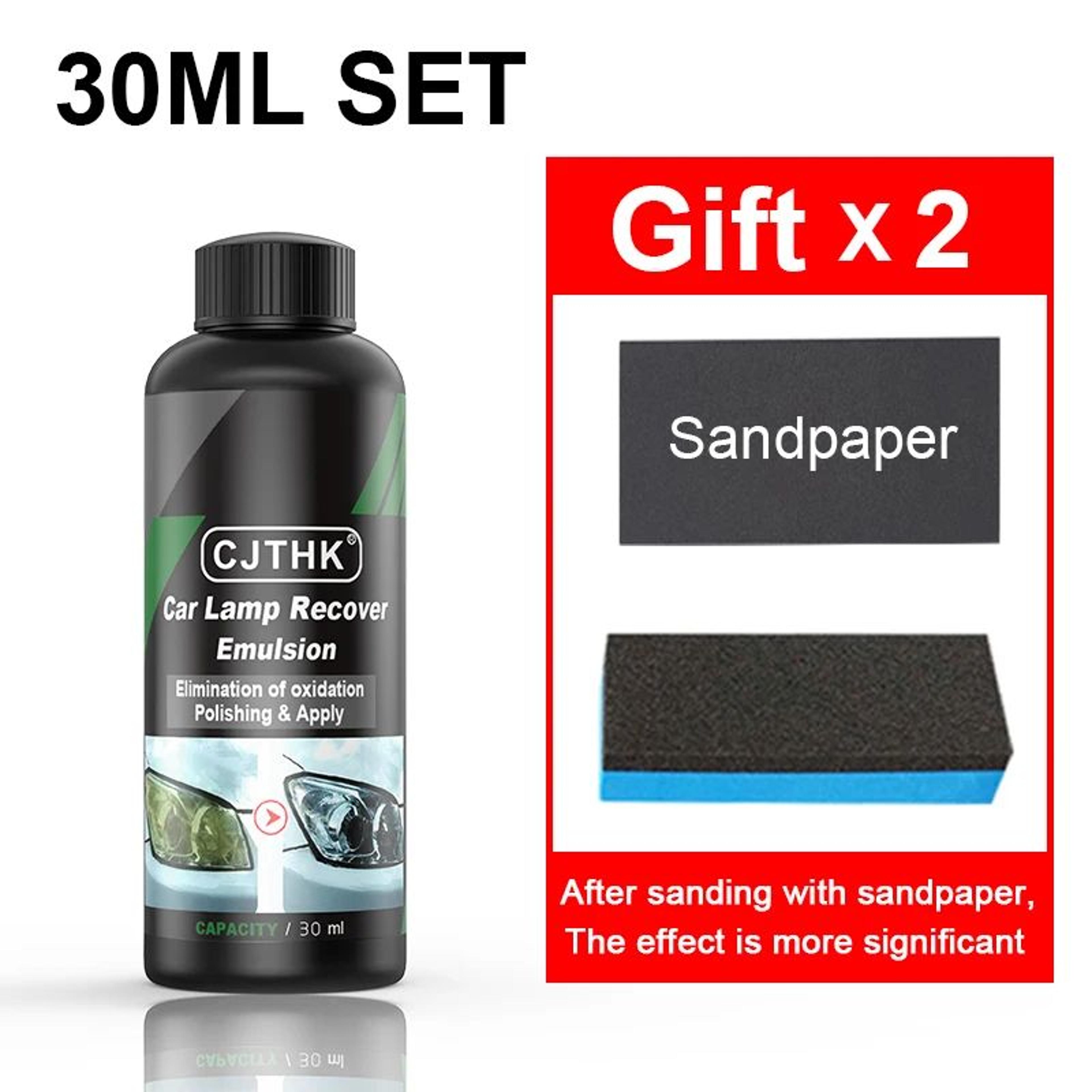 Car Headlight Restoration Polish Kit  Scratch Remover  Oxidation Cleaner For Foggy Headlights 6