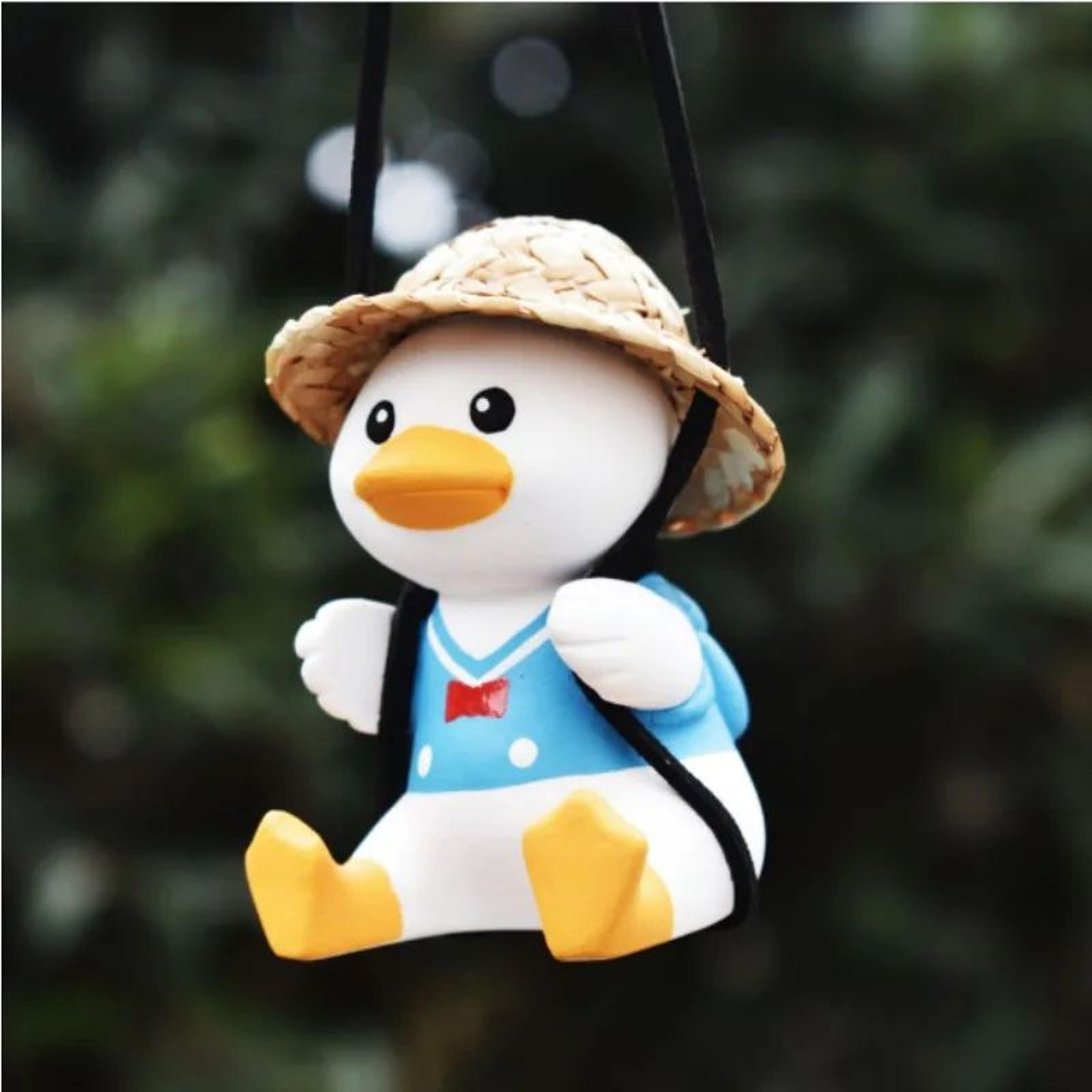Cute Swing Duck Car Pendant  Rearview Mirror Hanging Ornament Car Interior Decor Gift 14