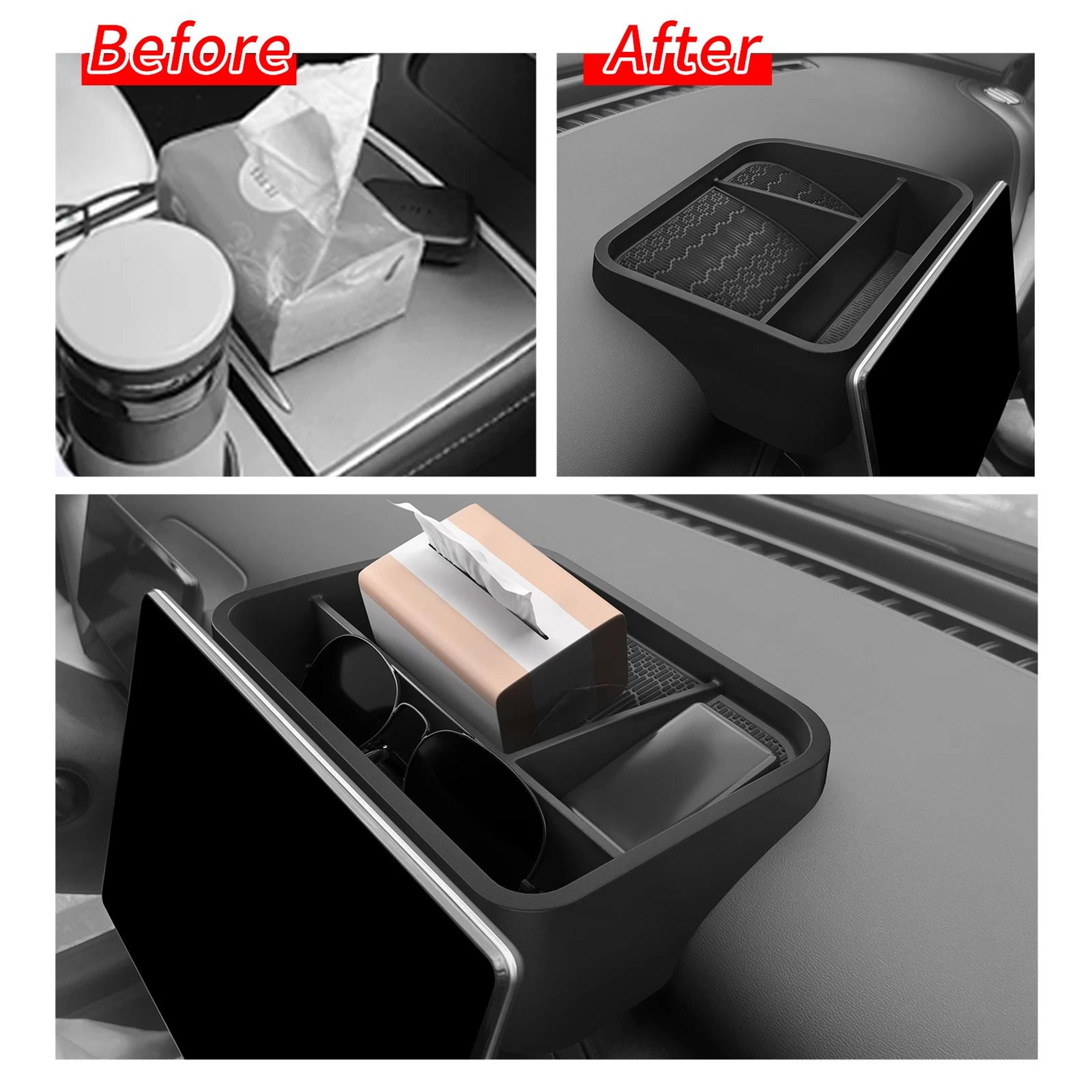 BYD ATTO 3 Dashboard Tray Organizer  Display Screen Rear Storage Box Interior Accessory 2