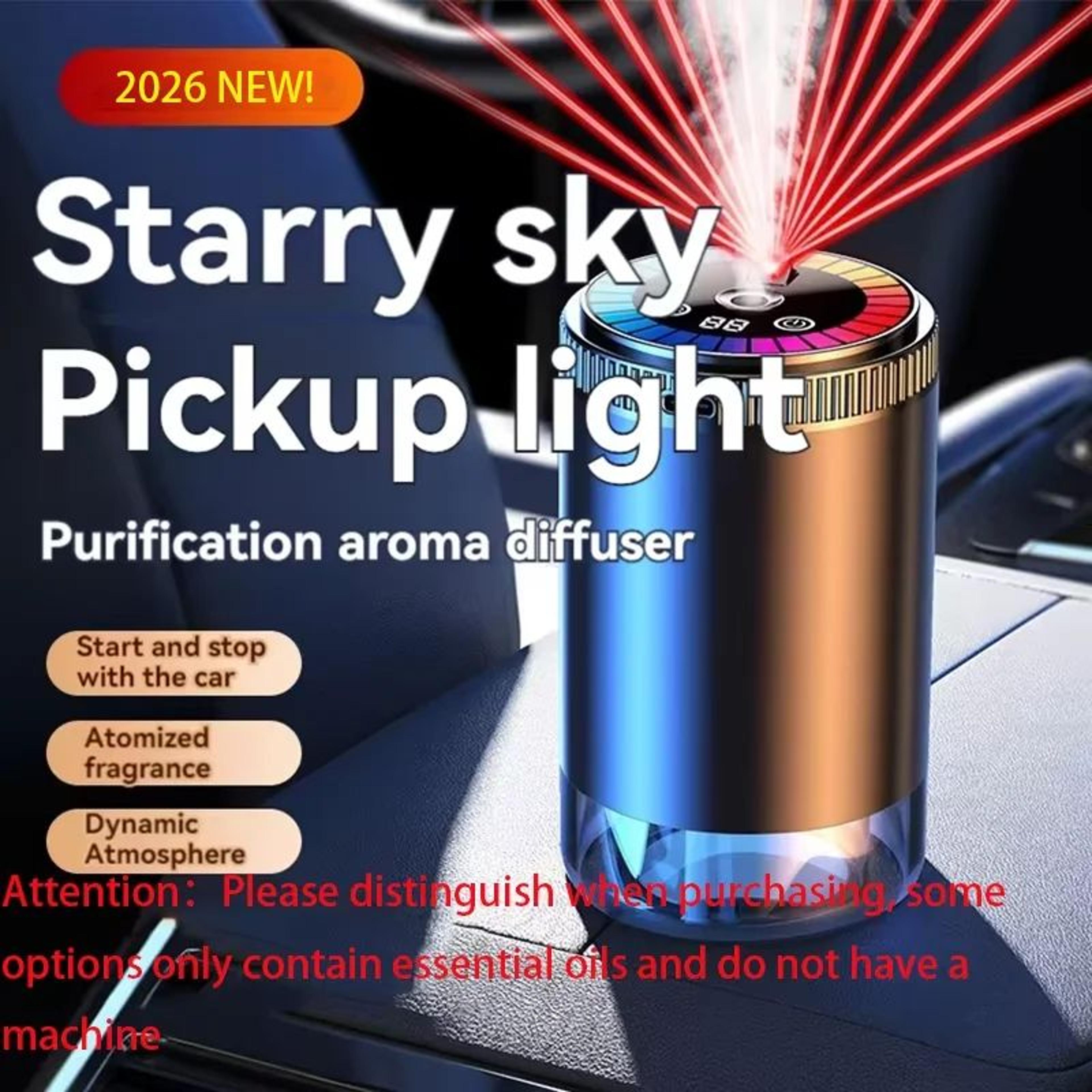 Smart Rechargeable Car Air Freshener Diffuser  Adjustable Aromatherapy Perfume Humidifier 0