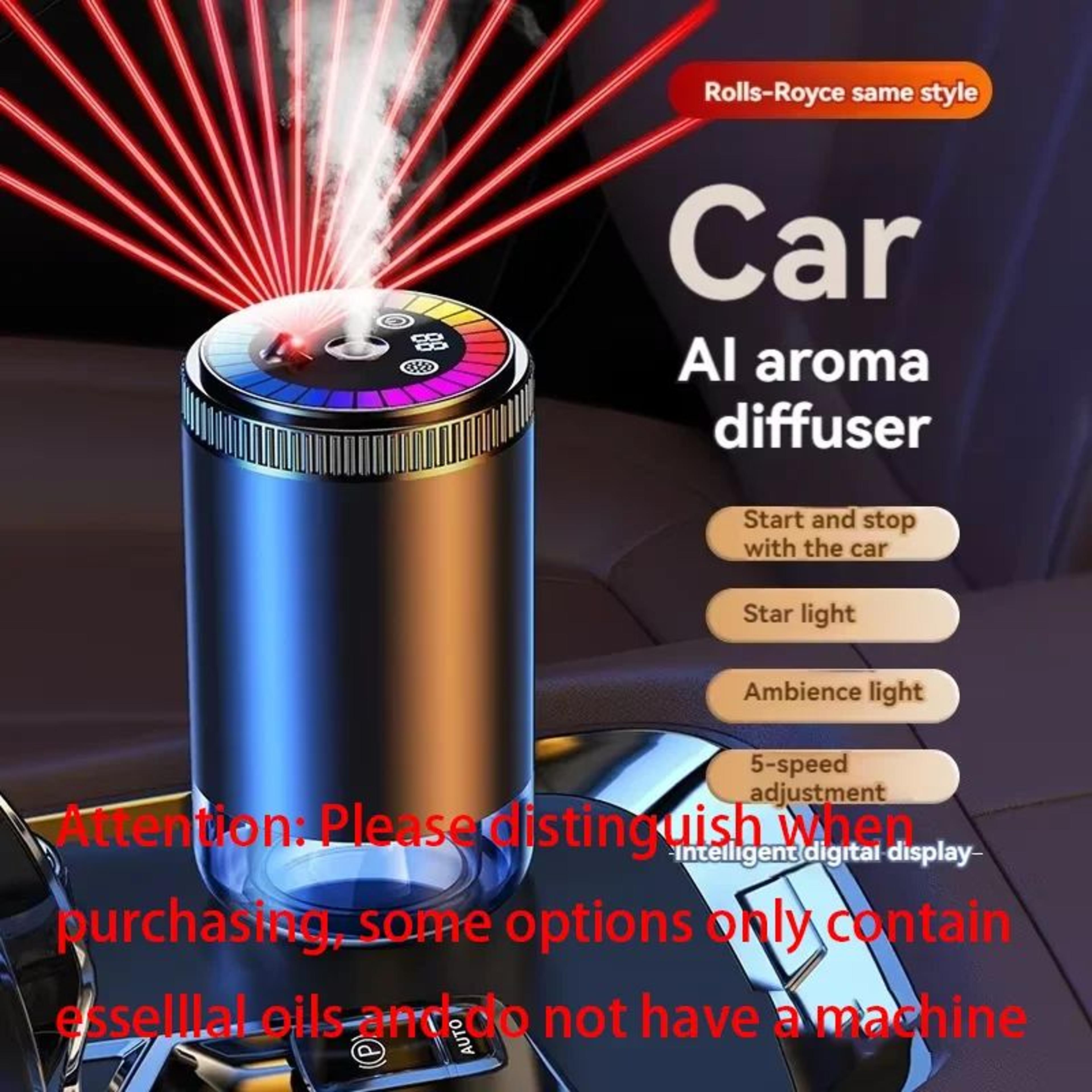 Smart Rechargeable Car Air Freshener Diffuser  Adjustable Aromatherapy Perfume Humidifier 2