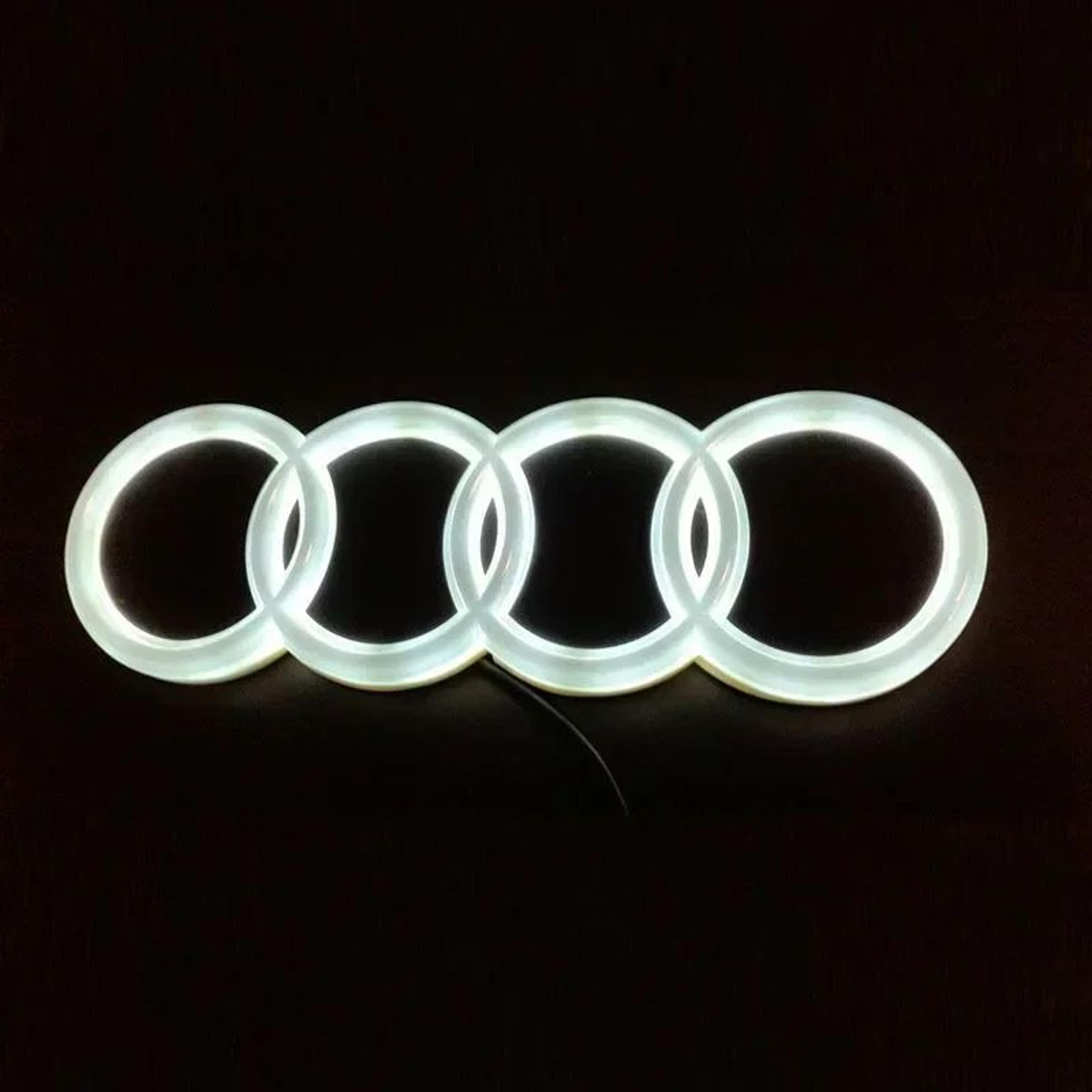 LED Front Grill Emblem Light For Audi  Waterproof Illuminated Car Logo Badge Lamp 2