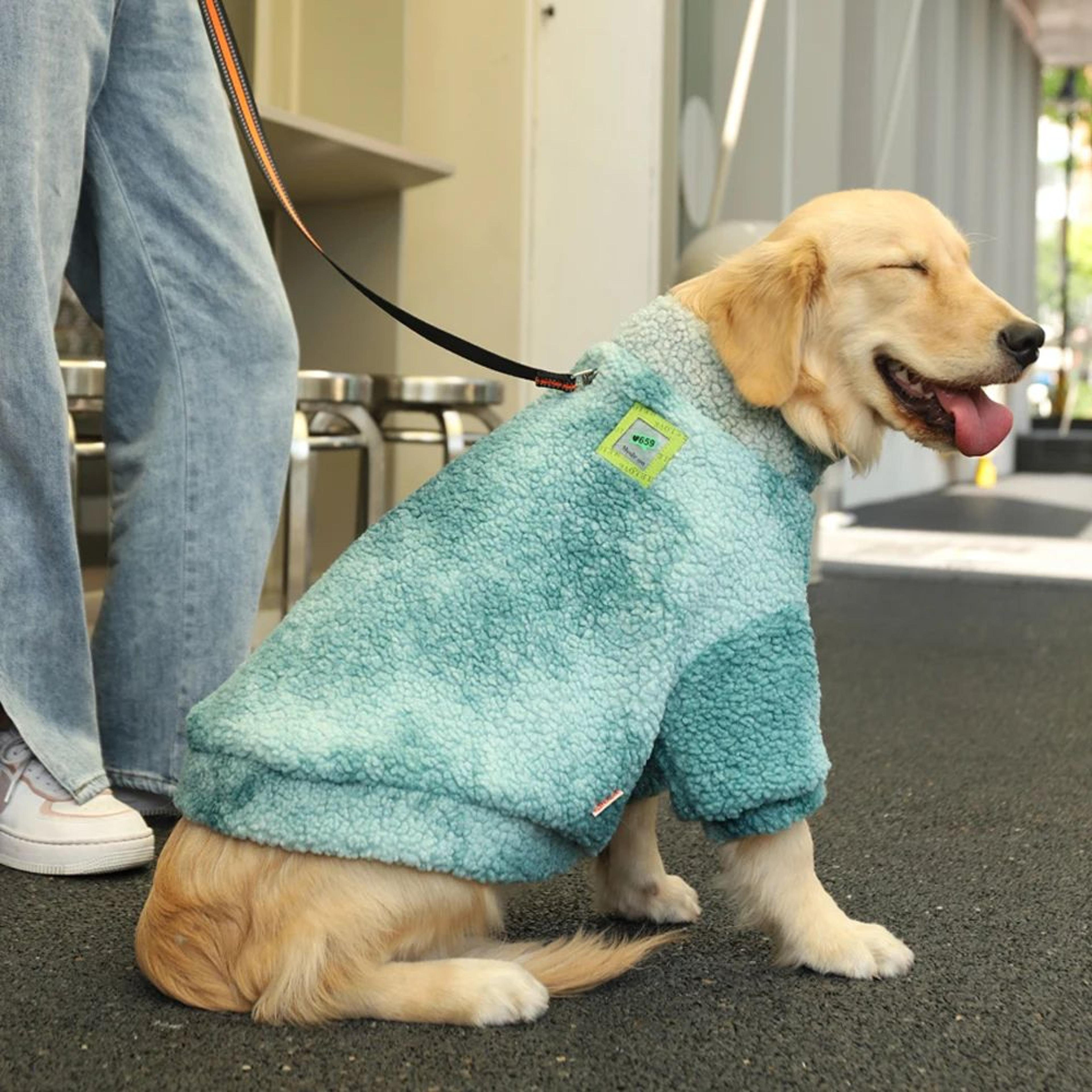 Winter Dog Jacket For Large Dogs  Thick Windproof FleeceLined Coat For Medium  Large Breeds 1